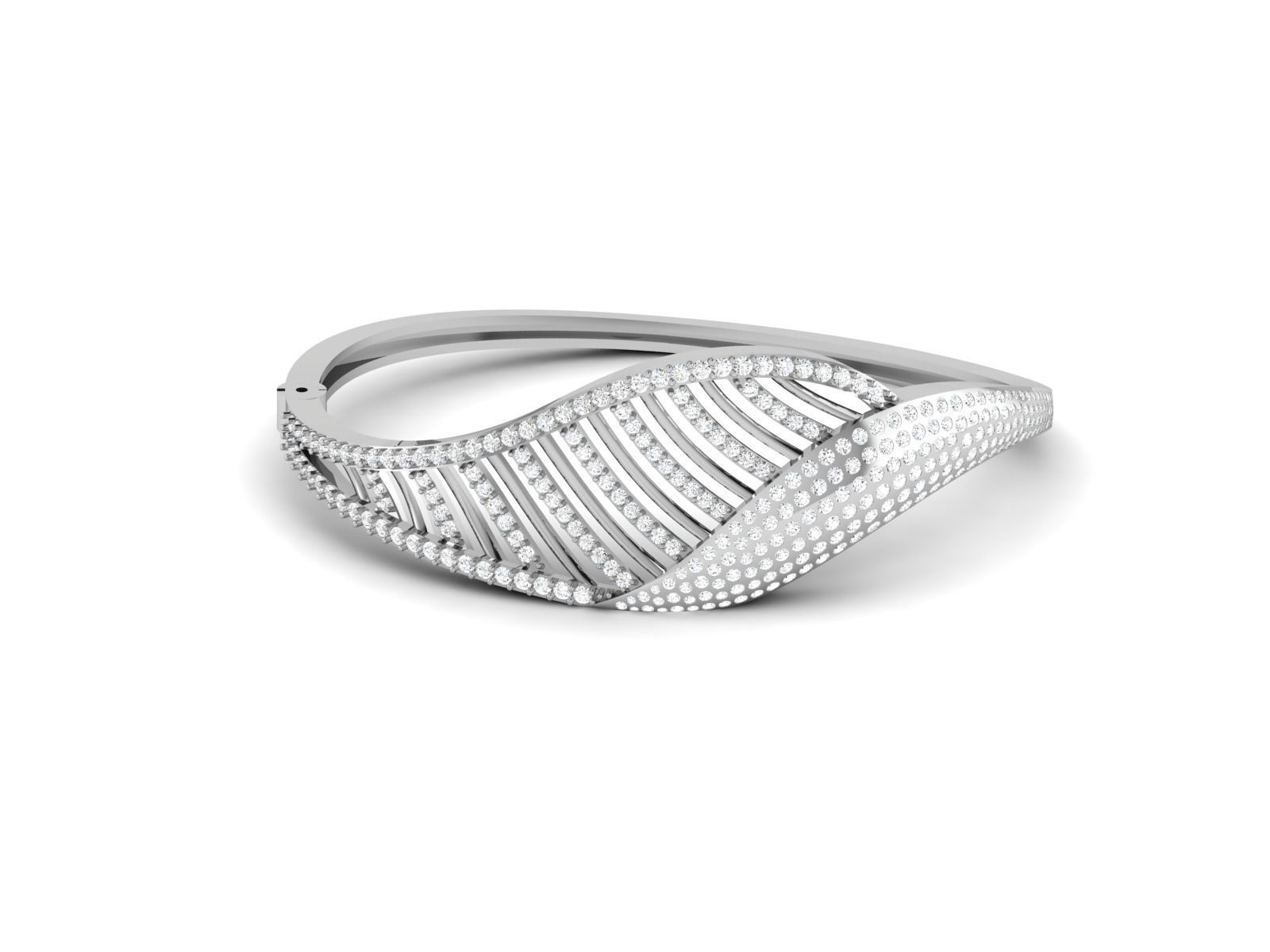 Women Bangle 3dm STL OBJ FBX Render Details 3D print model_7