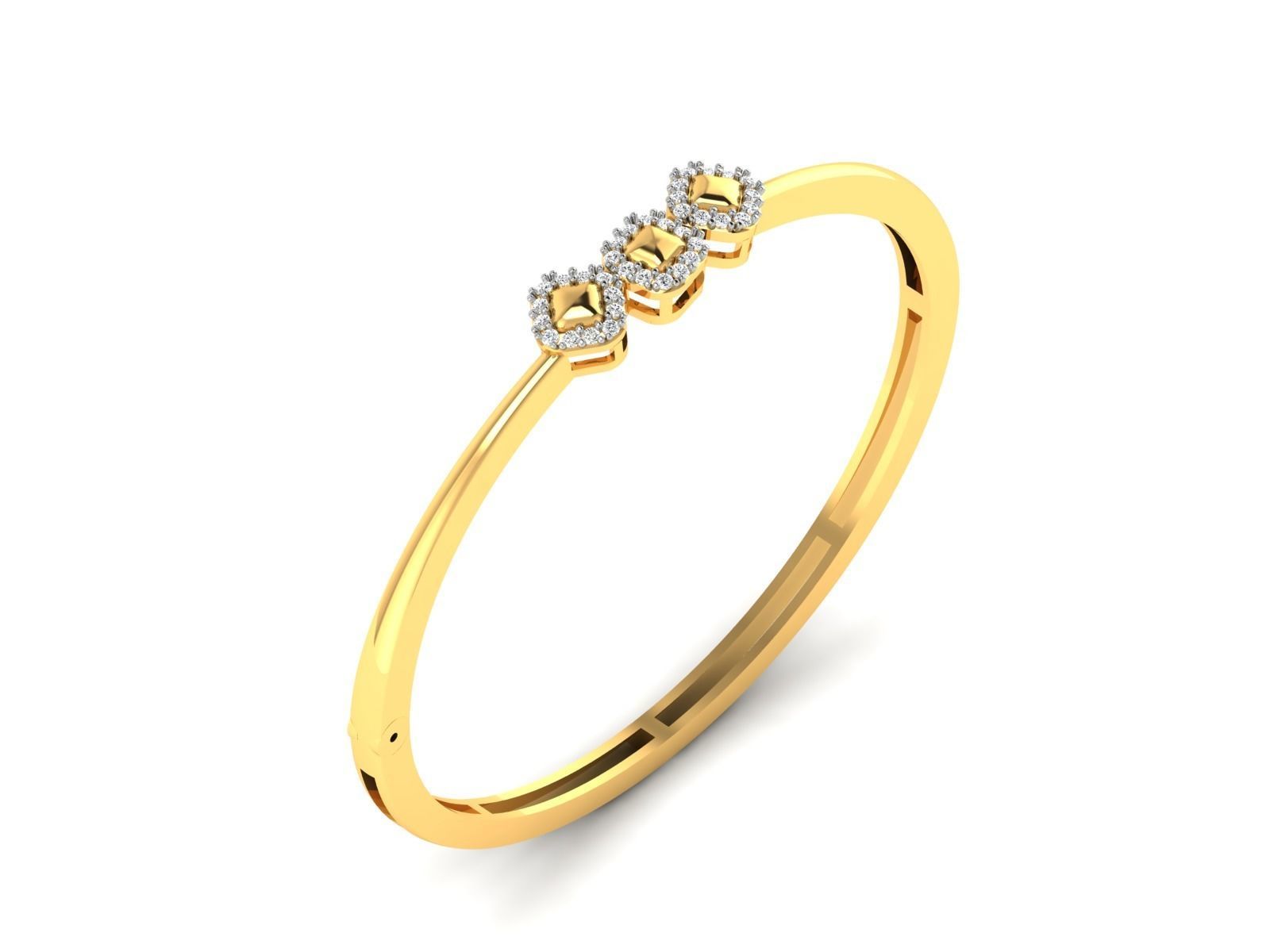 Women Bangle 3dm STL OBJ FBX Render Details 3D print model_8