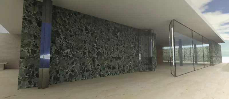 Barcelona pavilion 3dm Free 3D model_0