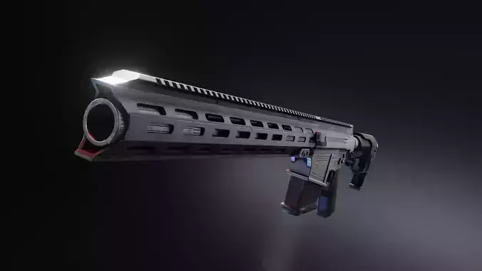 CROM CR-7 500 Blackout Low-poly 3D model
