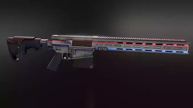 CROM CR-7 500 Blackout Low-poly 3D model 3