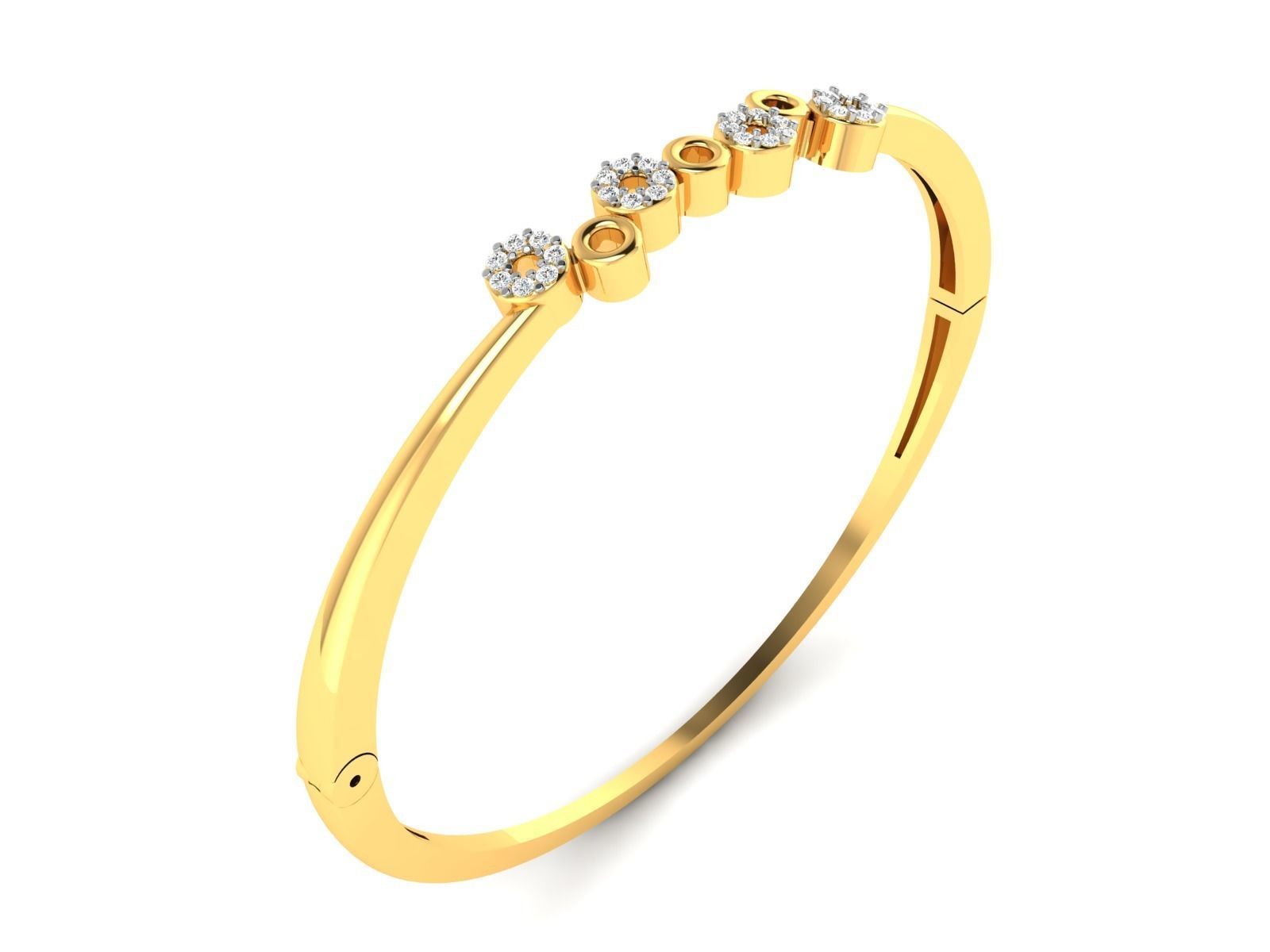 Women Bangle 3dm STL OBJ FBX Render Details 3D print model_7