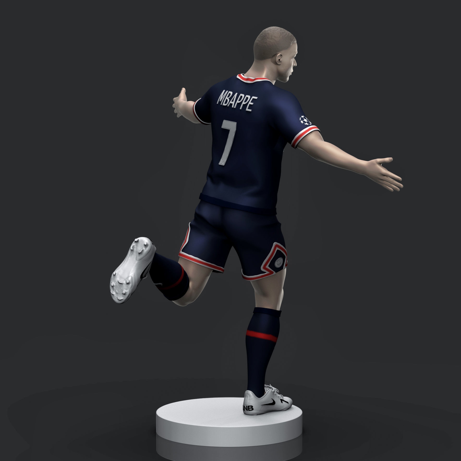 Kylian Mbappe 3D Printable 2 3D print model_9
