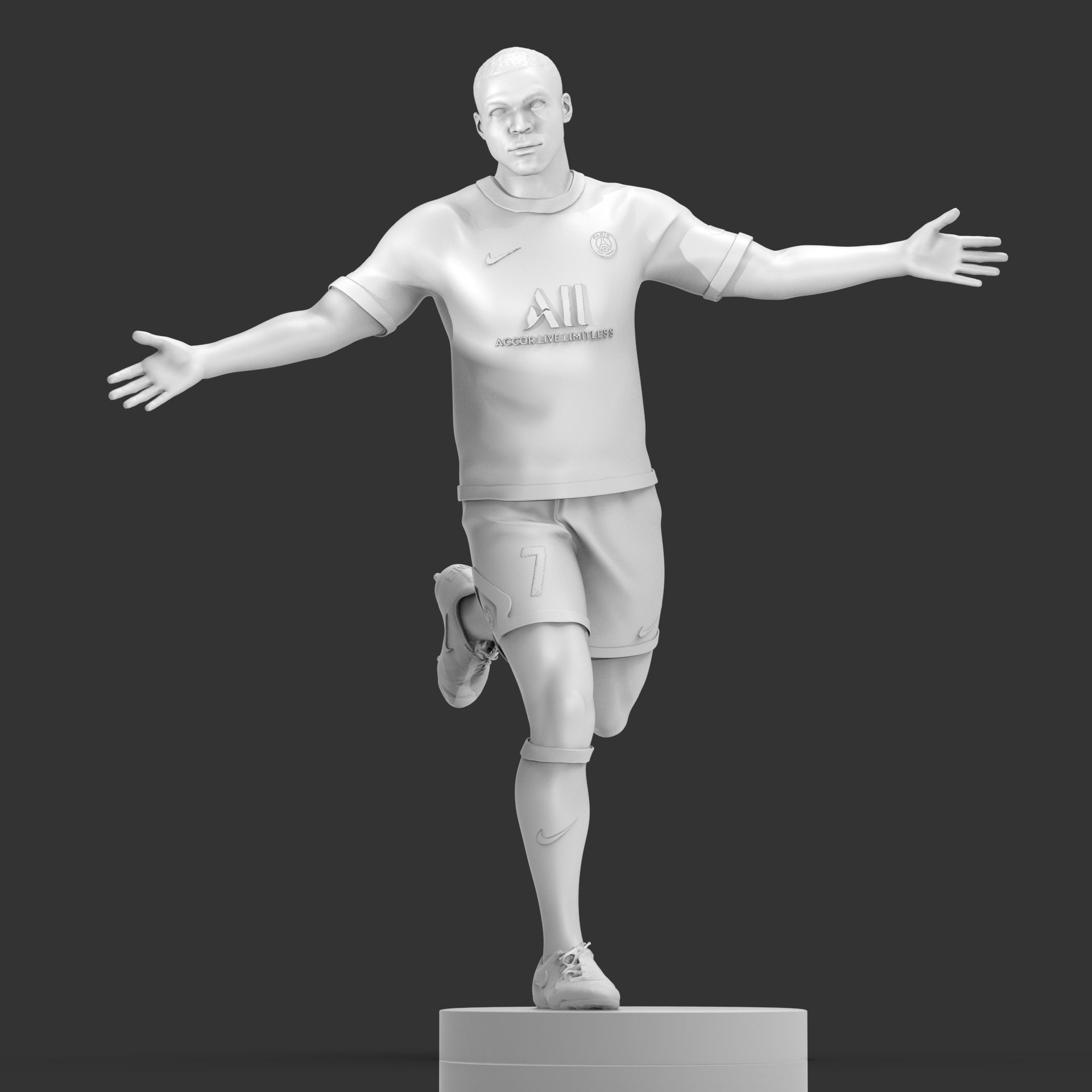 Kylian Mbappe 3D Printable 2 3D print model_13