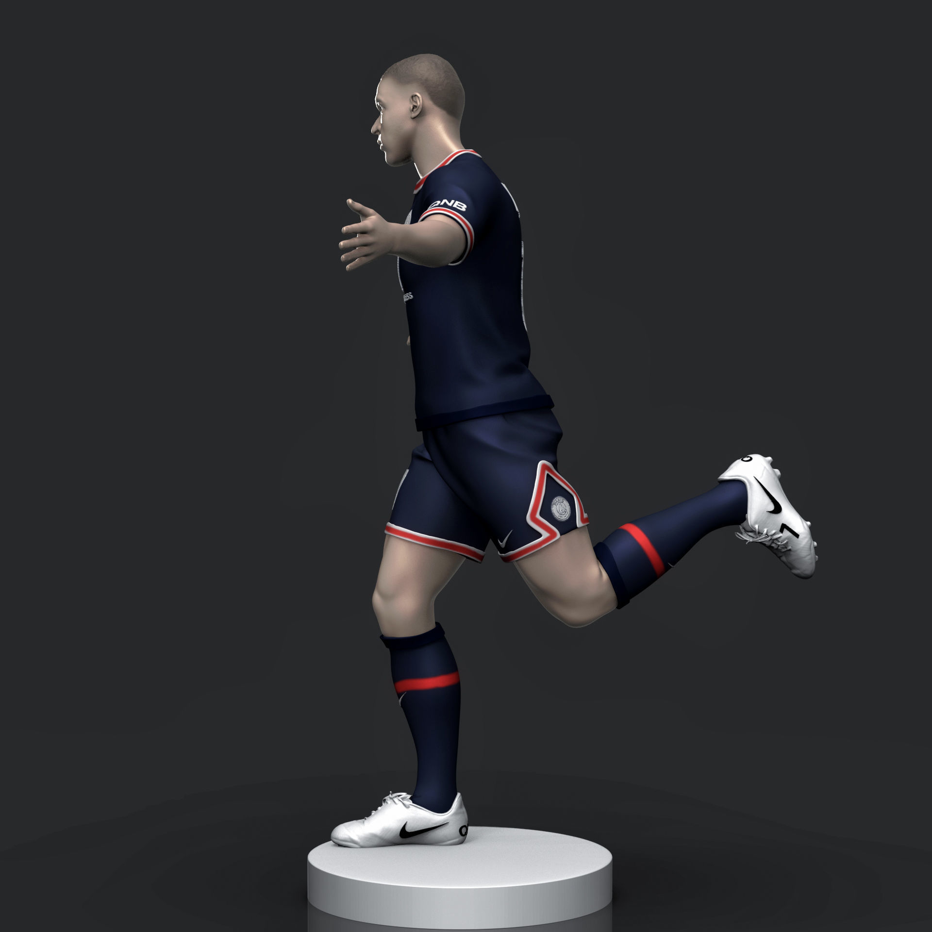 Kylian Mbappe 3D Printable 2 3D print model_7