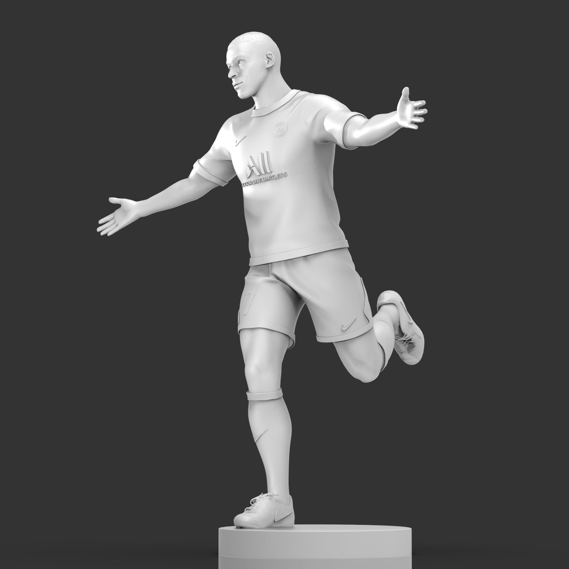 Kylian Mbappe 3D Printable 2 3D print model_19