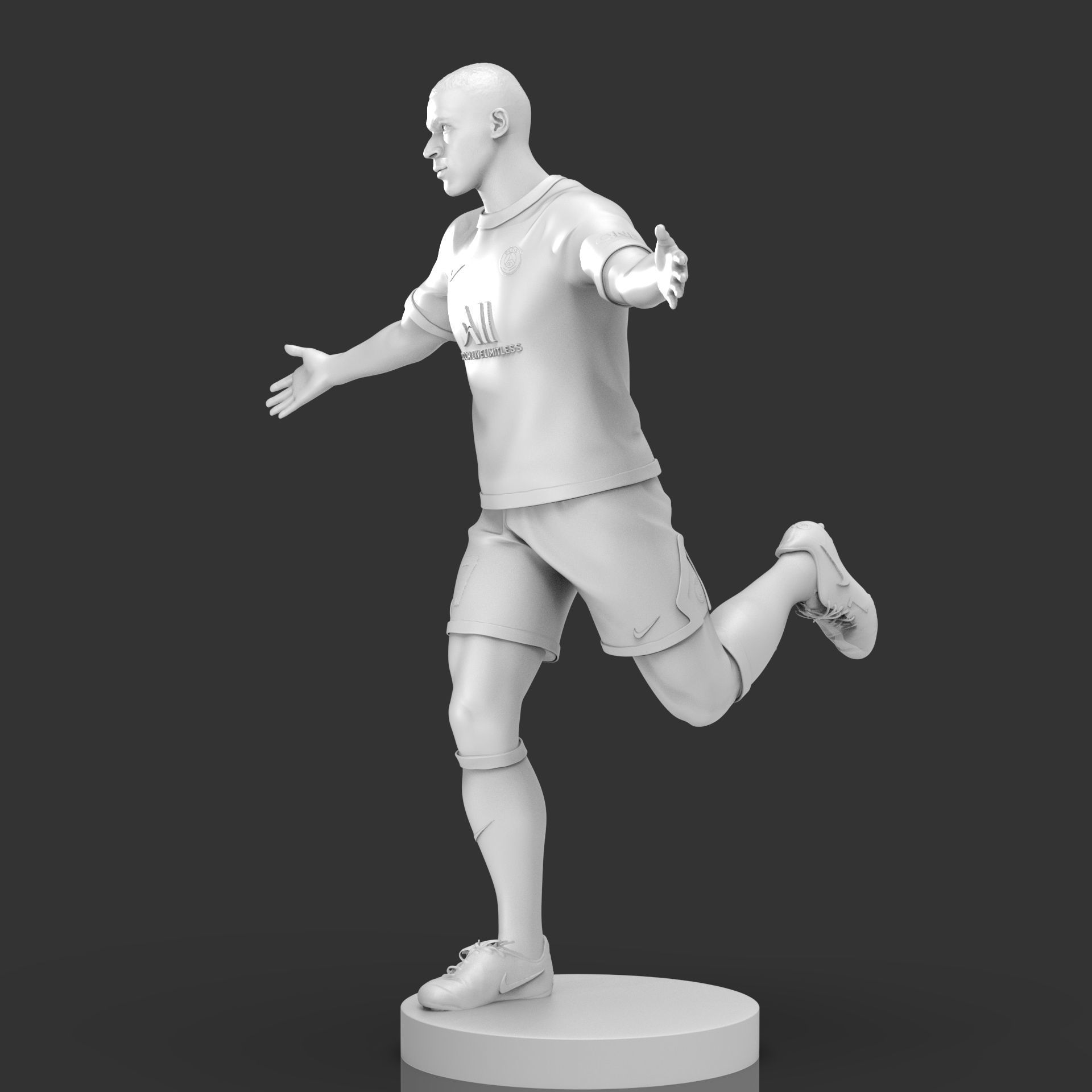 Kylian Mbappe 3D Printable 2 3D print model_14
