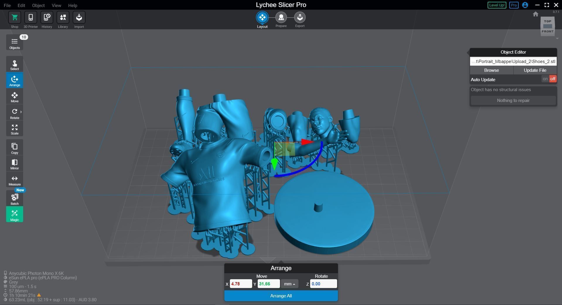 Kylian Mbappe 3D Printable 2 3D print model_3