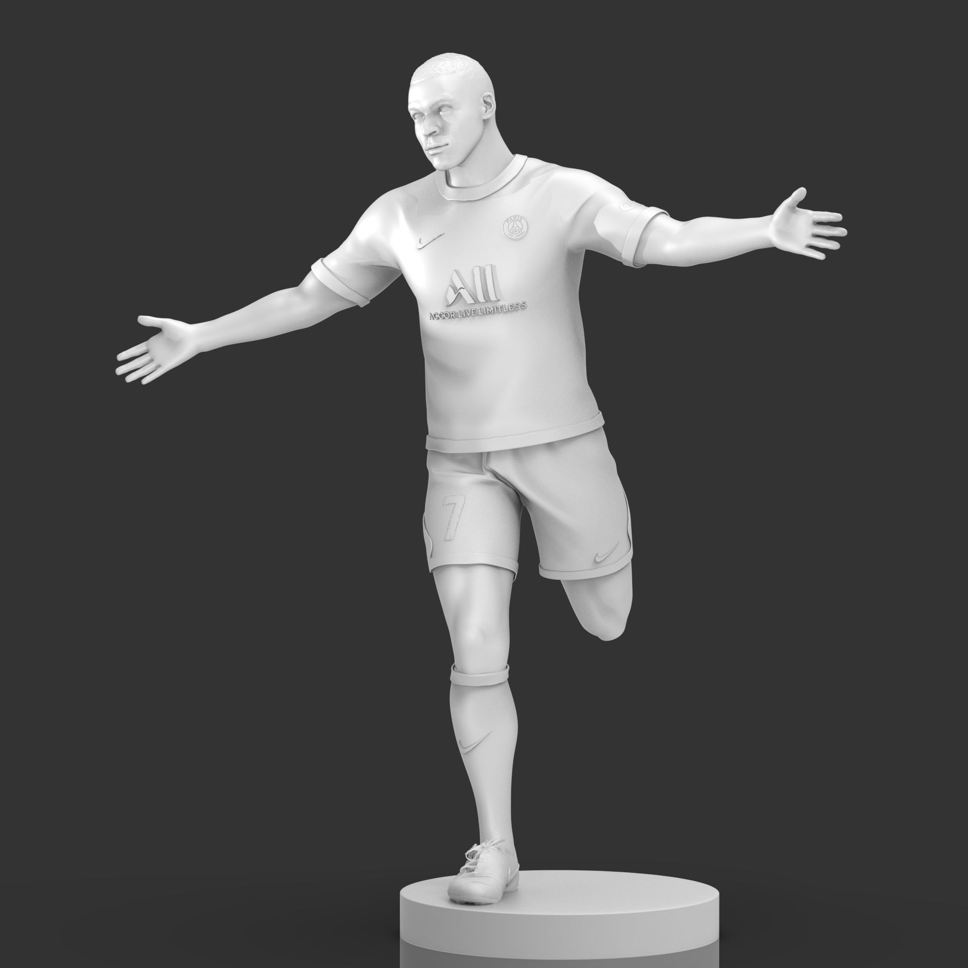 Kylian Mbappe 3D Printable 2 3D print model_21
