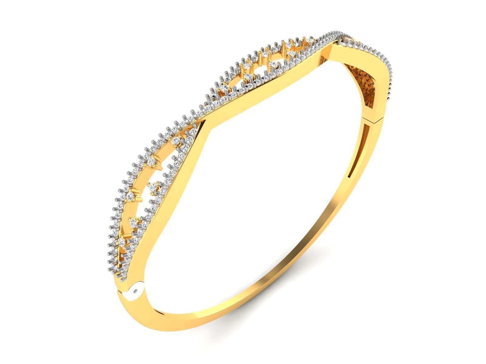 Women Bangle 3dm STL OBJ FBX Render Details 3D print model_2