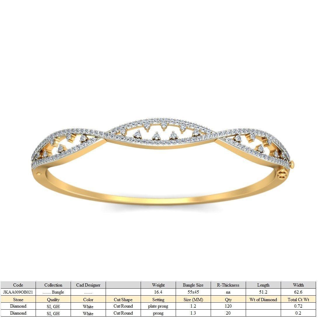 Women Bangle 3dm STL OBJ FBX Render Details 3D print model_9