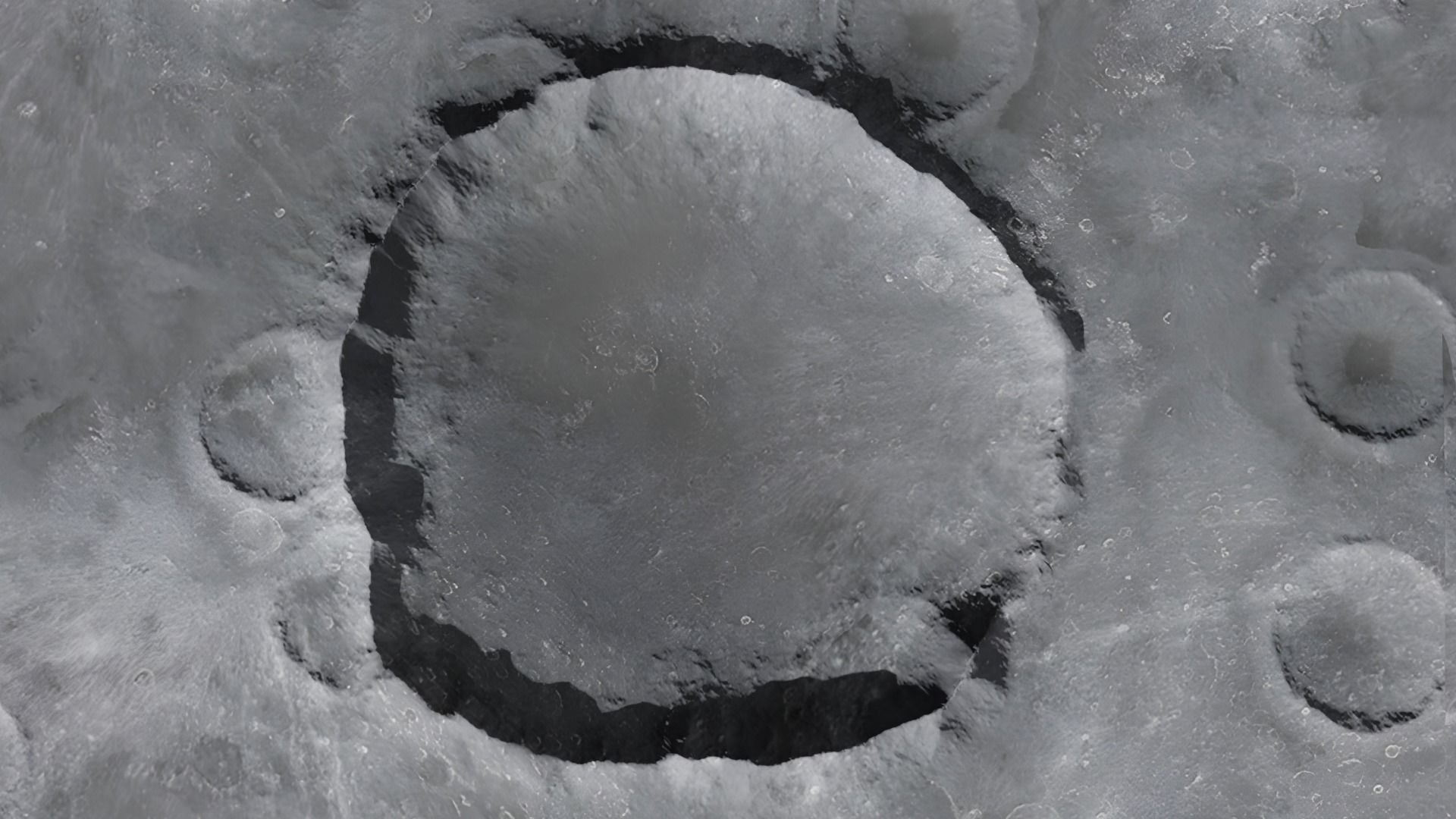 Moon crater Terrain 3D model_5