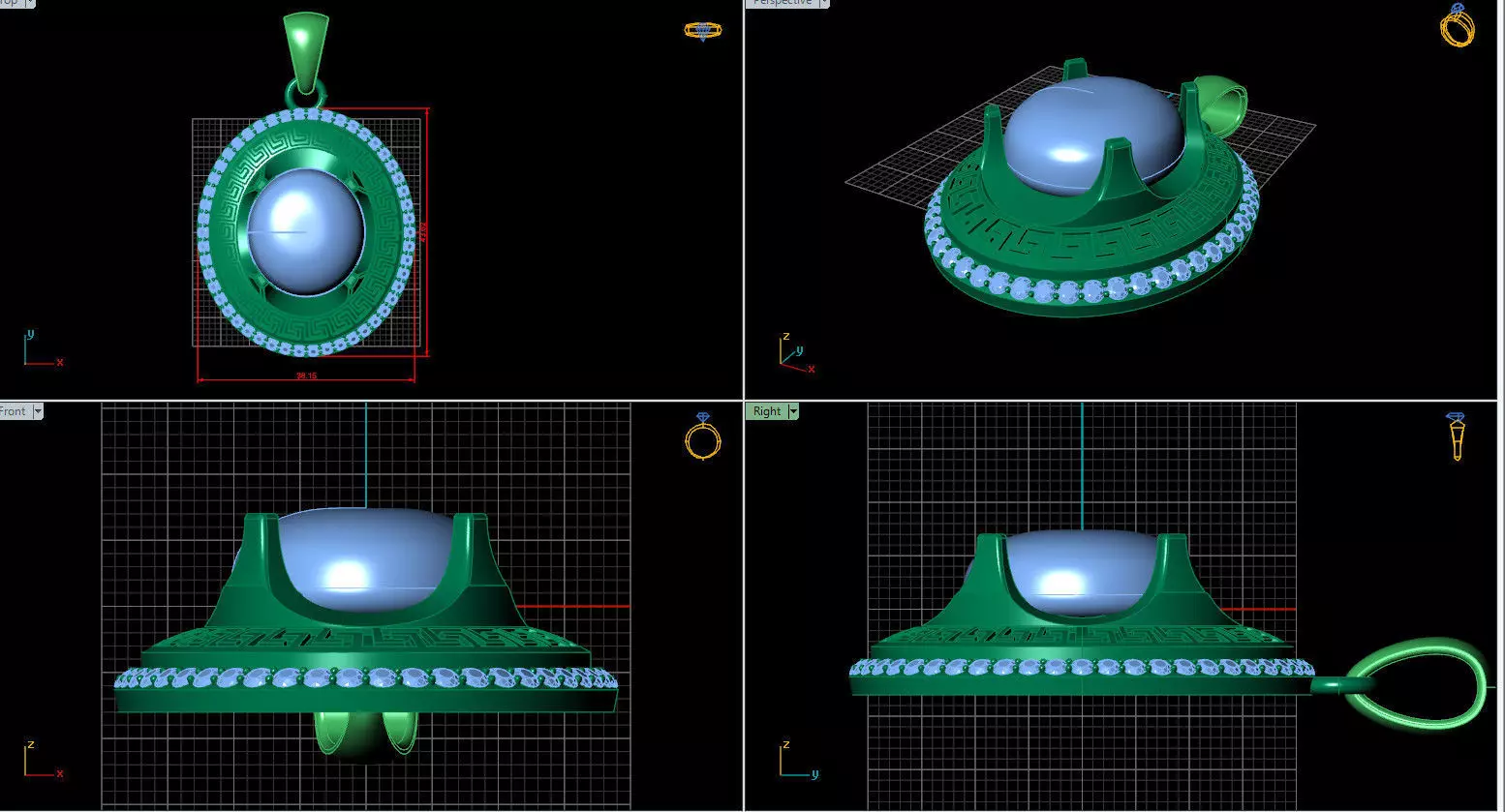 Pendant 35  3D model_0