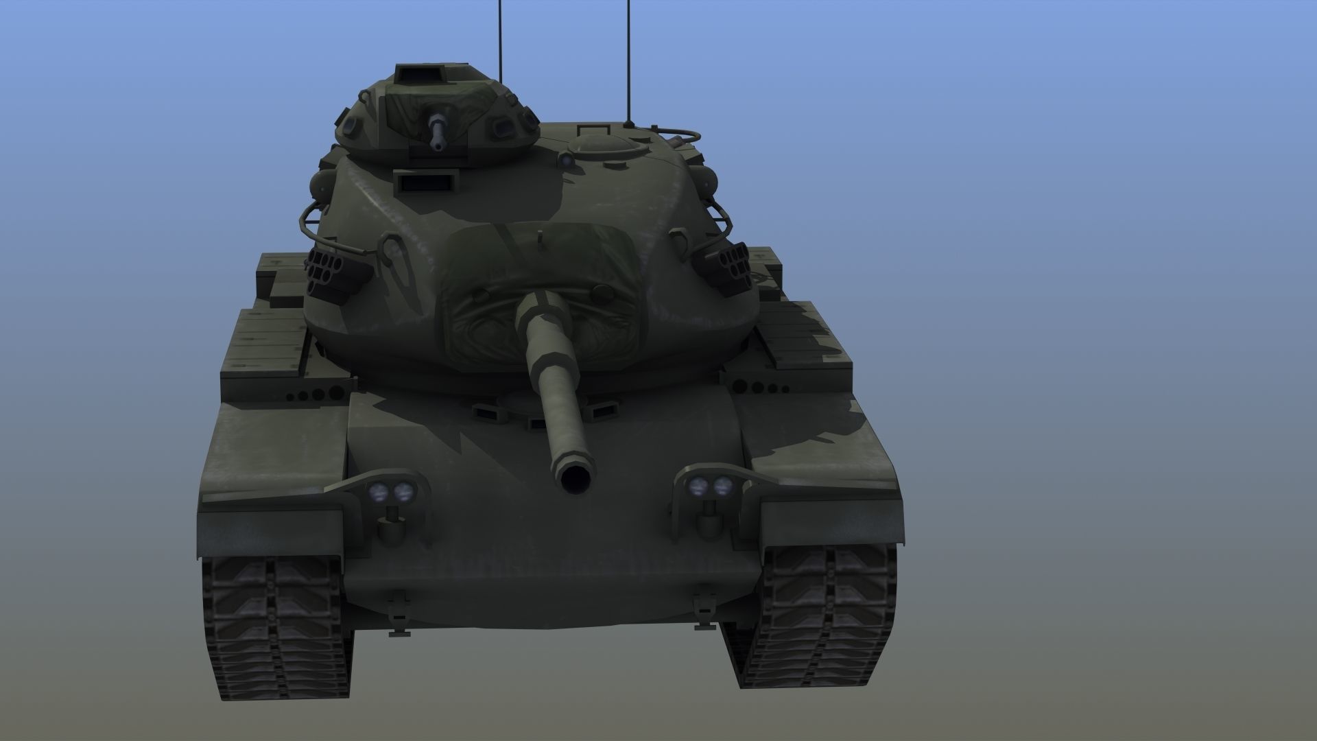 M60A3 Tank 3D model_1