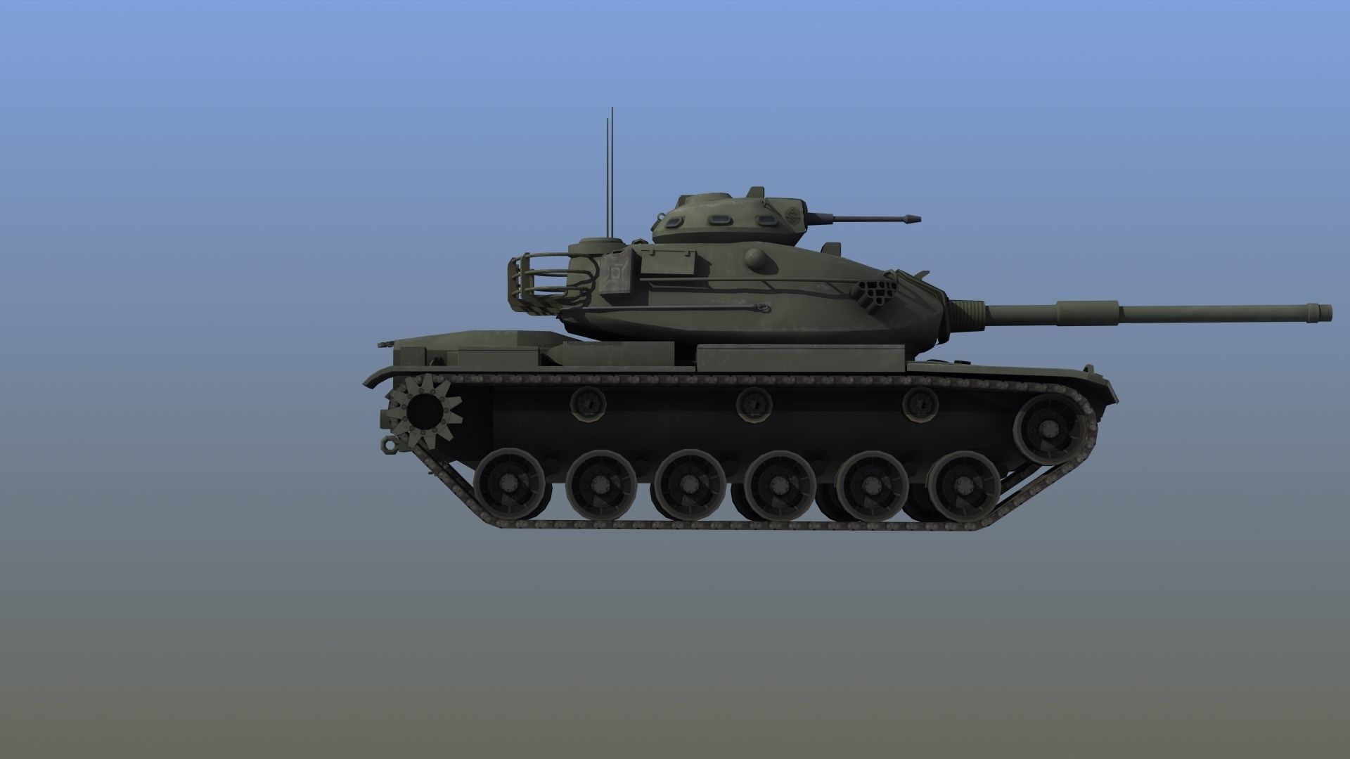 M60A3 Tank 3D model_9