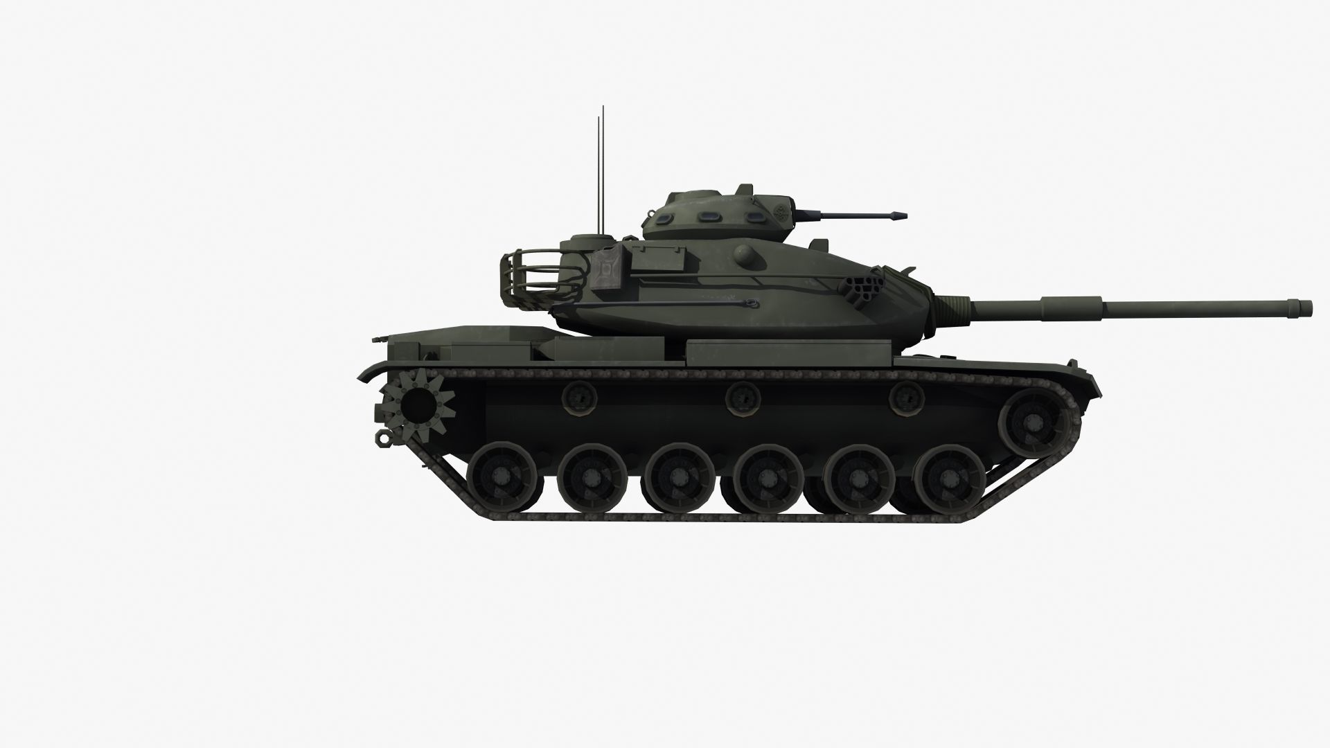 M60A3 Tank 3D model_30