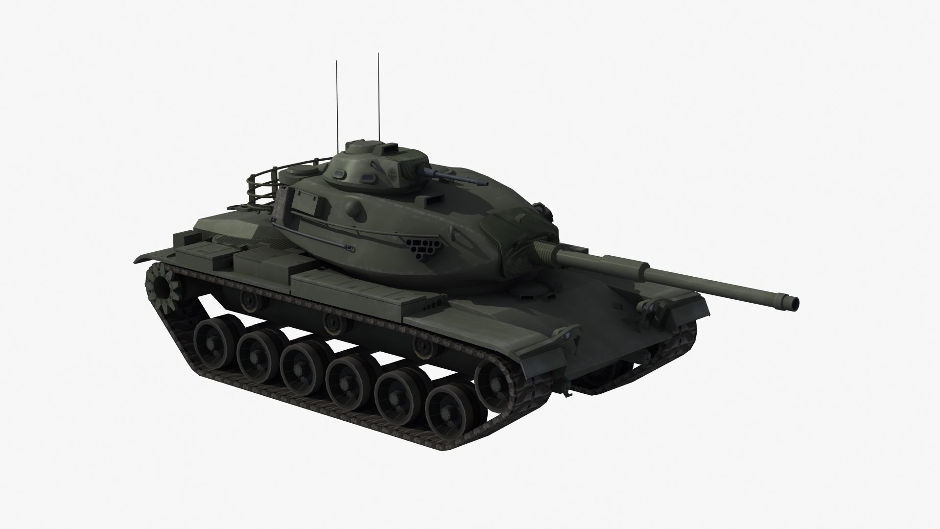 M60A3 Tank 3D model_21