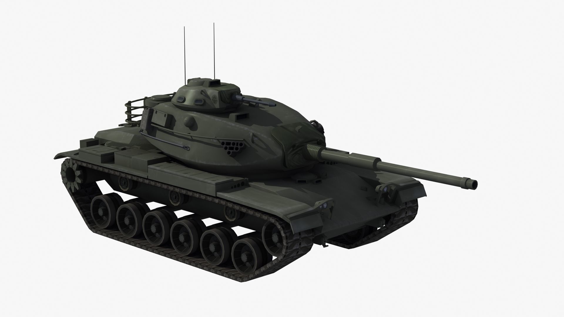M60A3 Tank 3D model_40