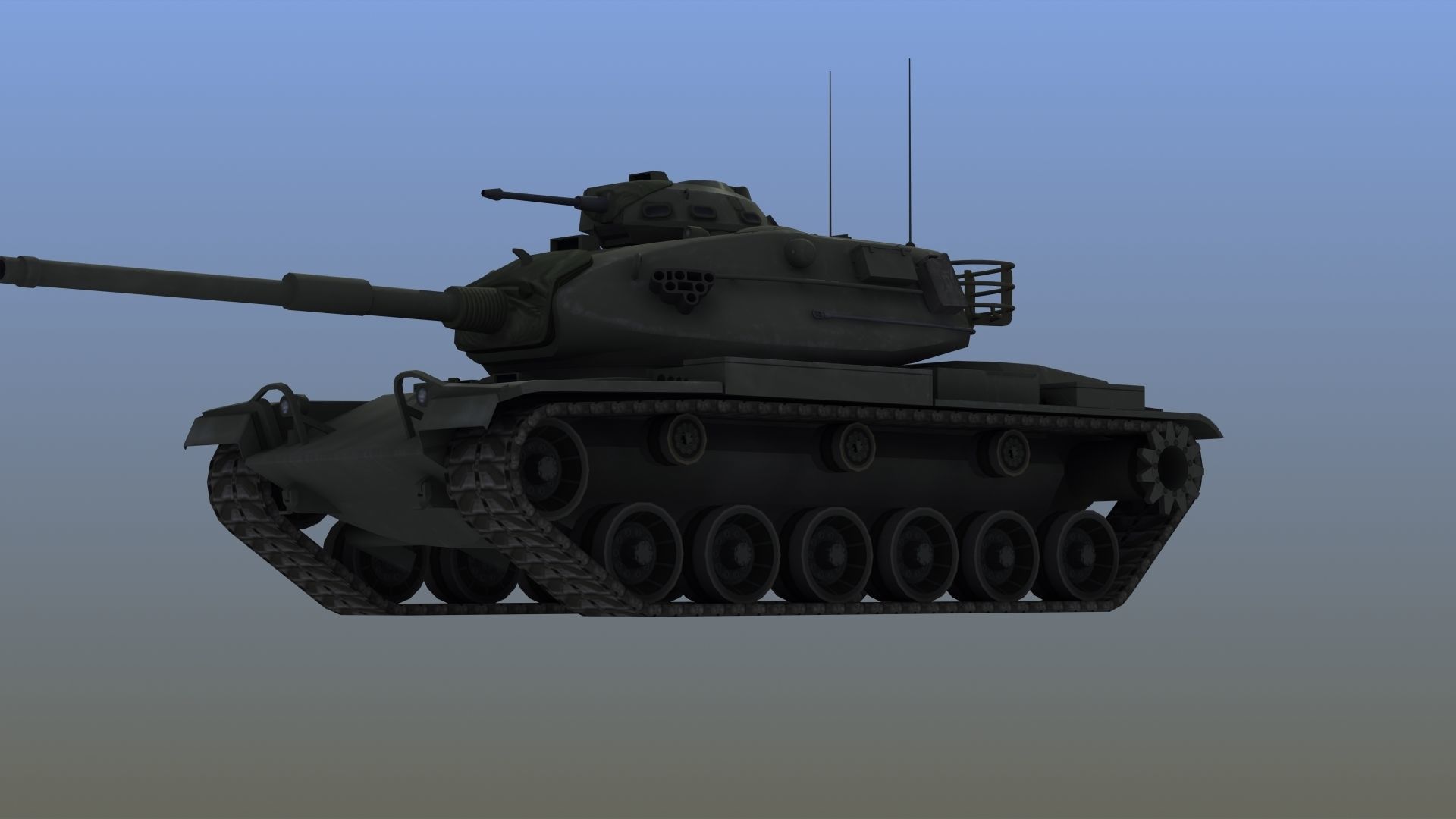 M60A3 Tank 3D model_2