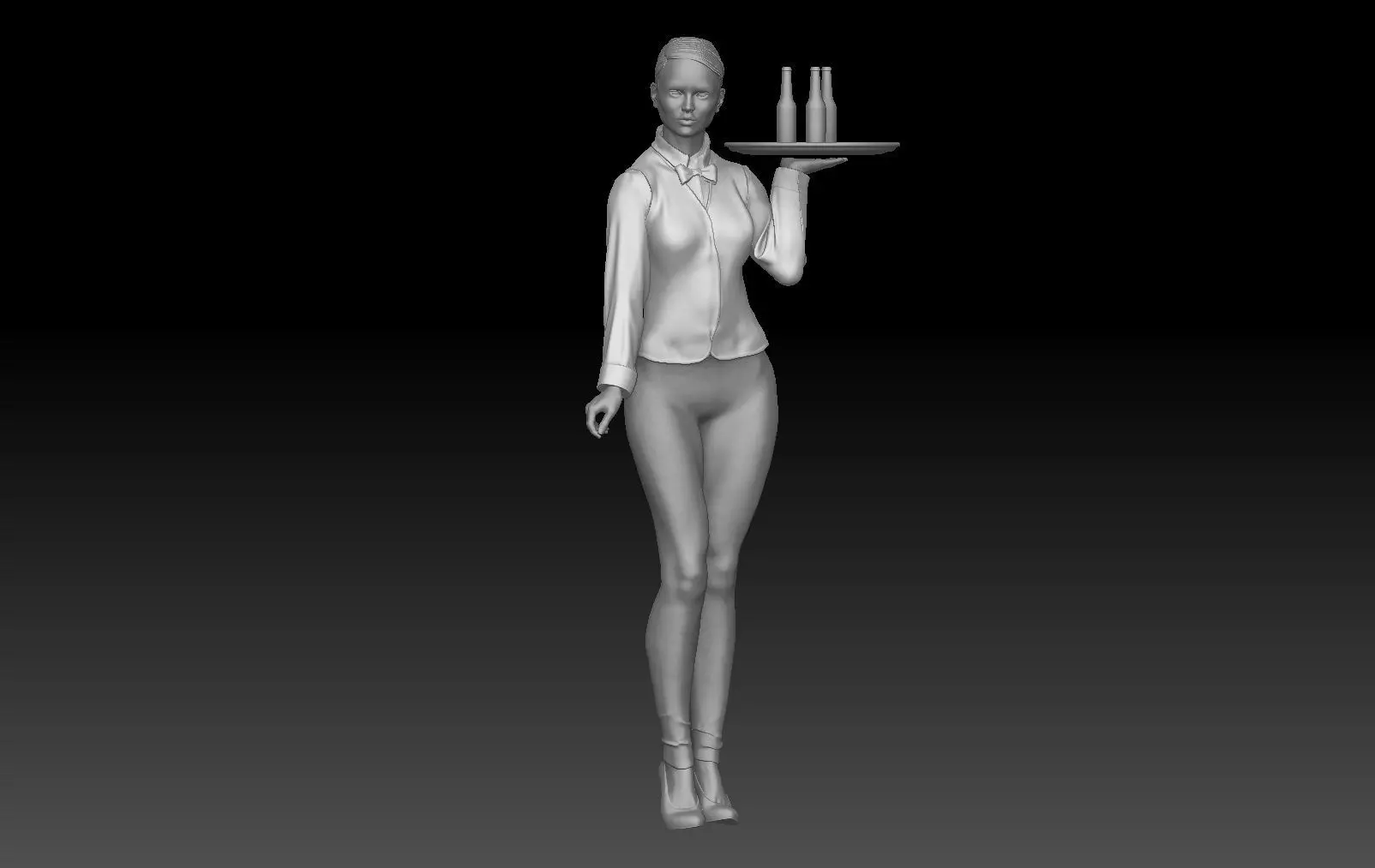 BAR TENDER GIRL 2 3D print model_0