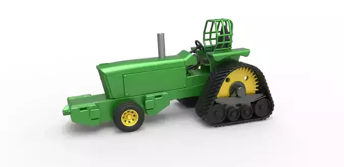 Pulling Tractor Pro Stock Scale 1 to 25 3D print model