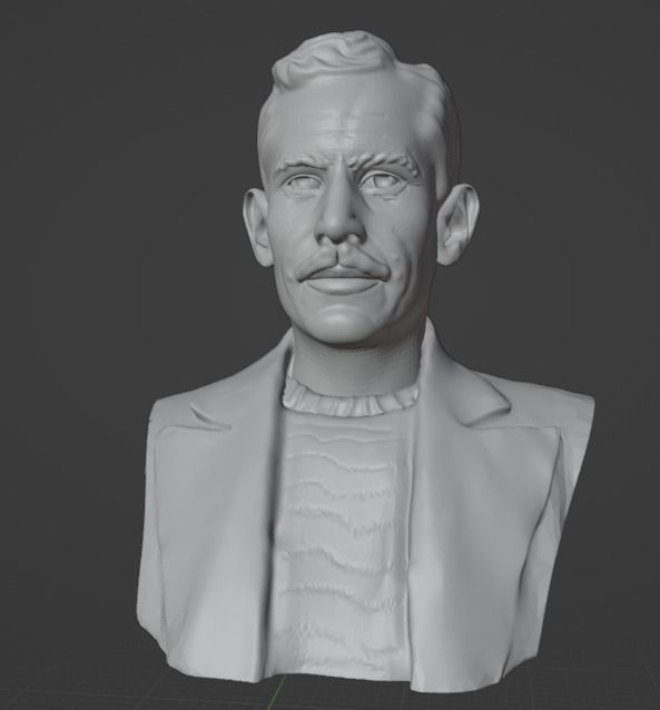 John Steinbeck 3D print model_3