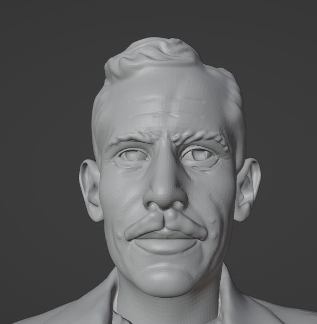 John Steinbeck 3D print model_9