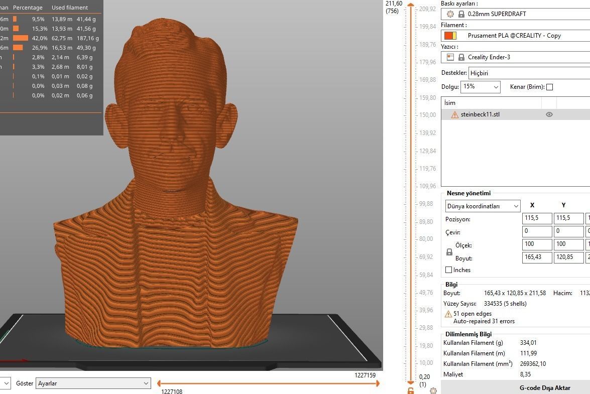 John Steinbeck 3D print model_5