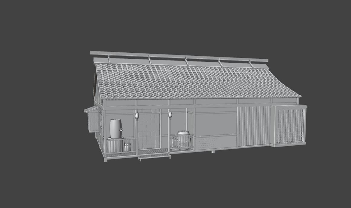 Japanese Realistic Building 3D model_31