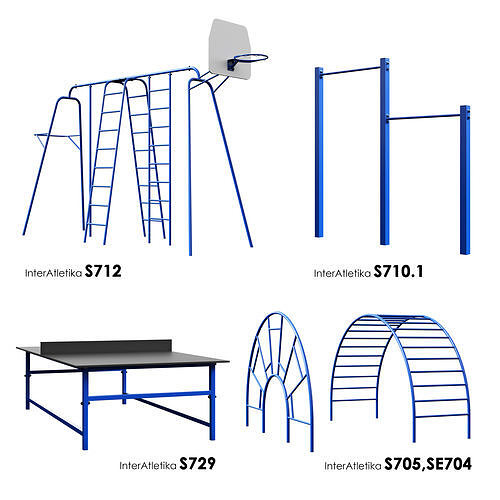 Inter Atletika Set 1 3D model
