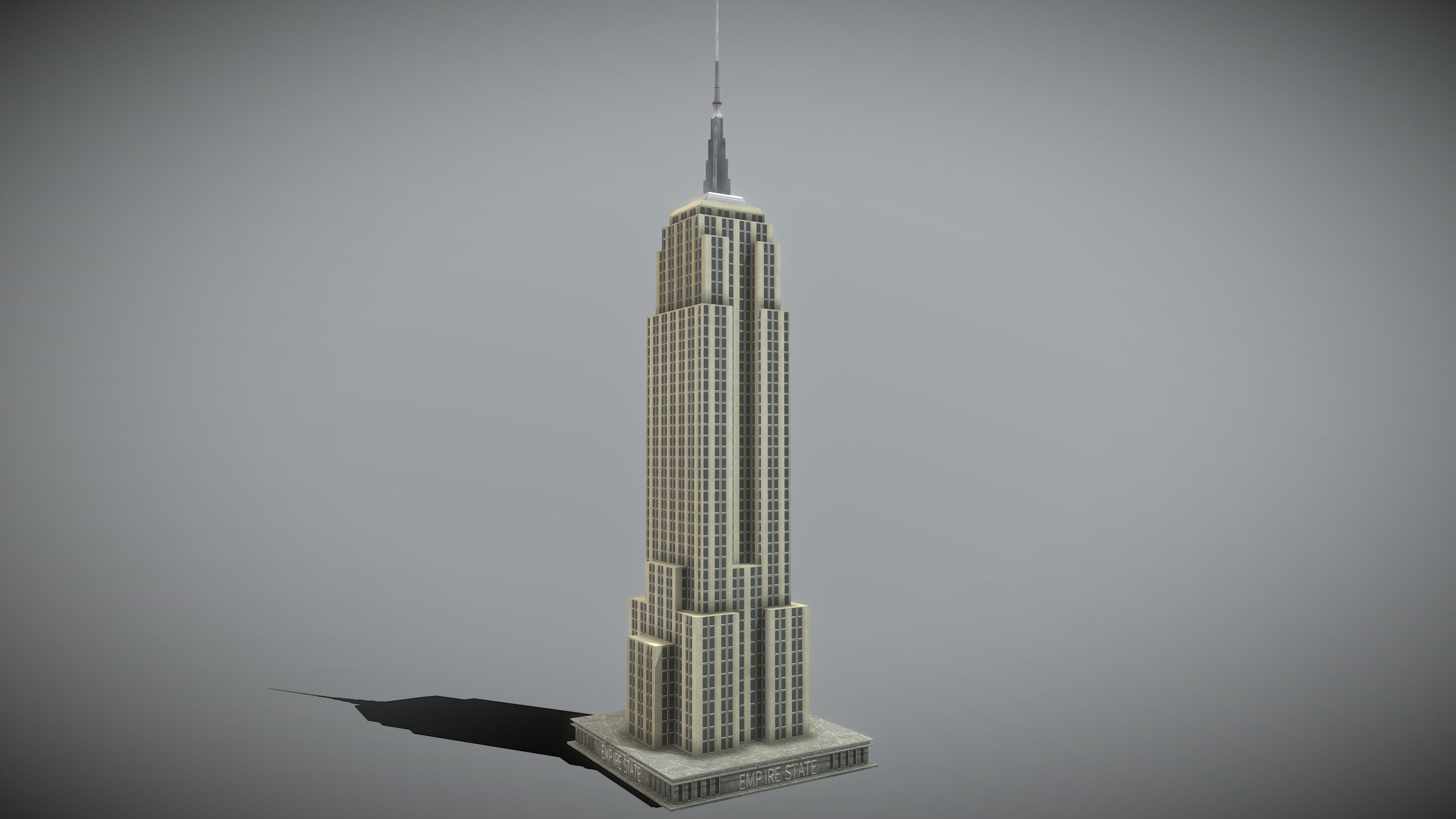 World Famous Buildings  Low-poly 3D model_10