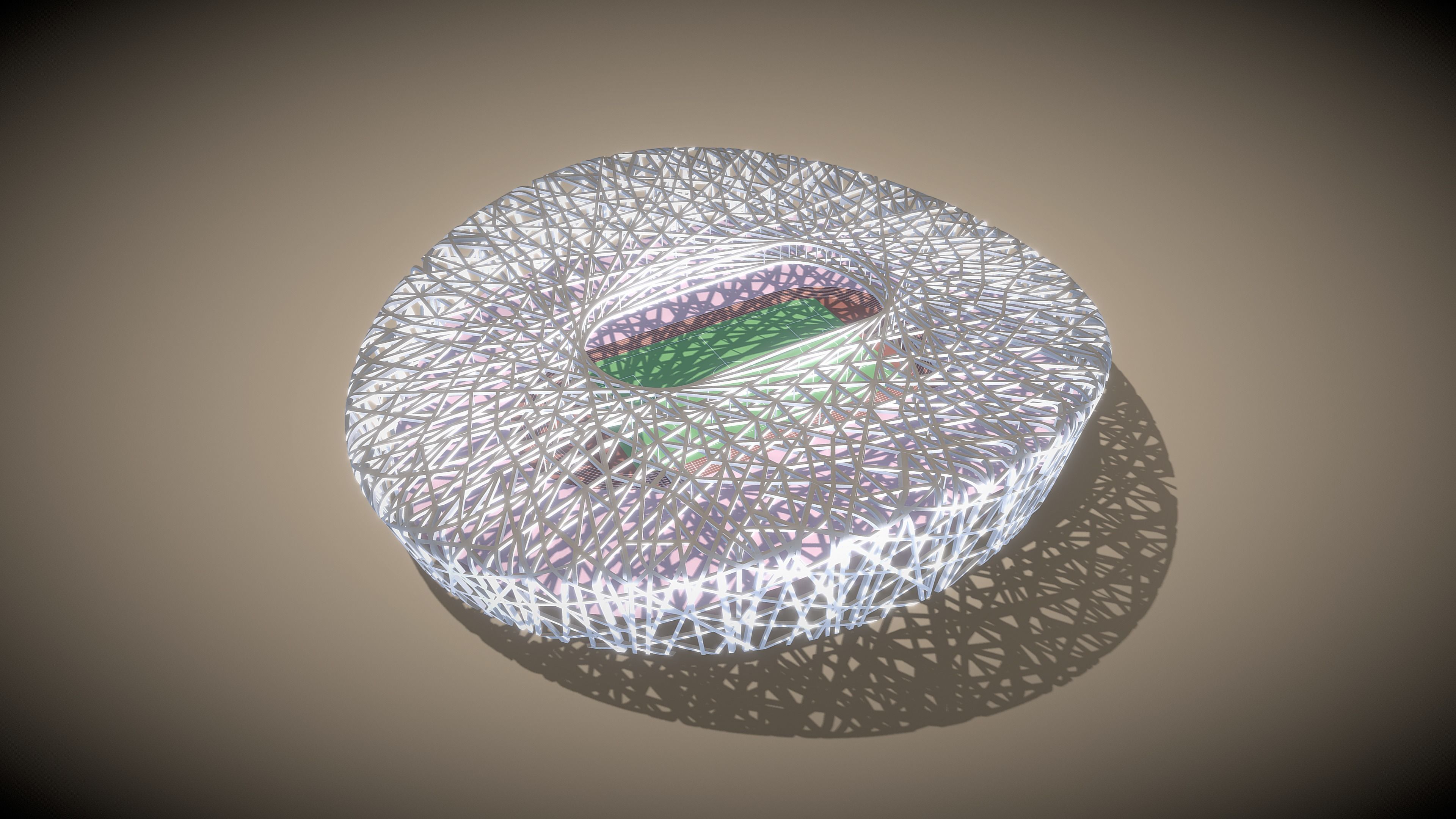 World Famous Buildings  Low-poly 3D model_23