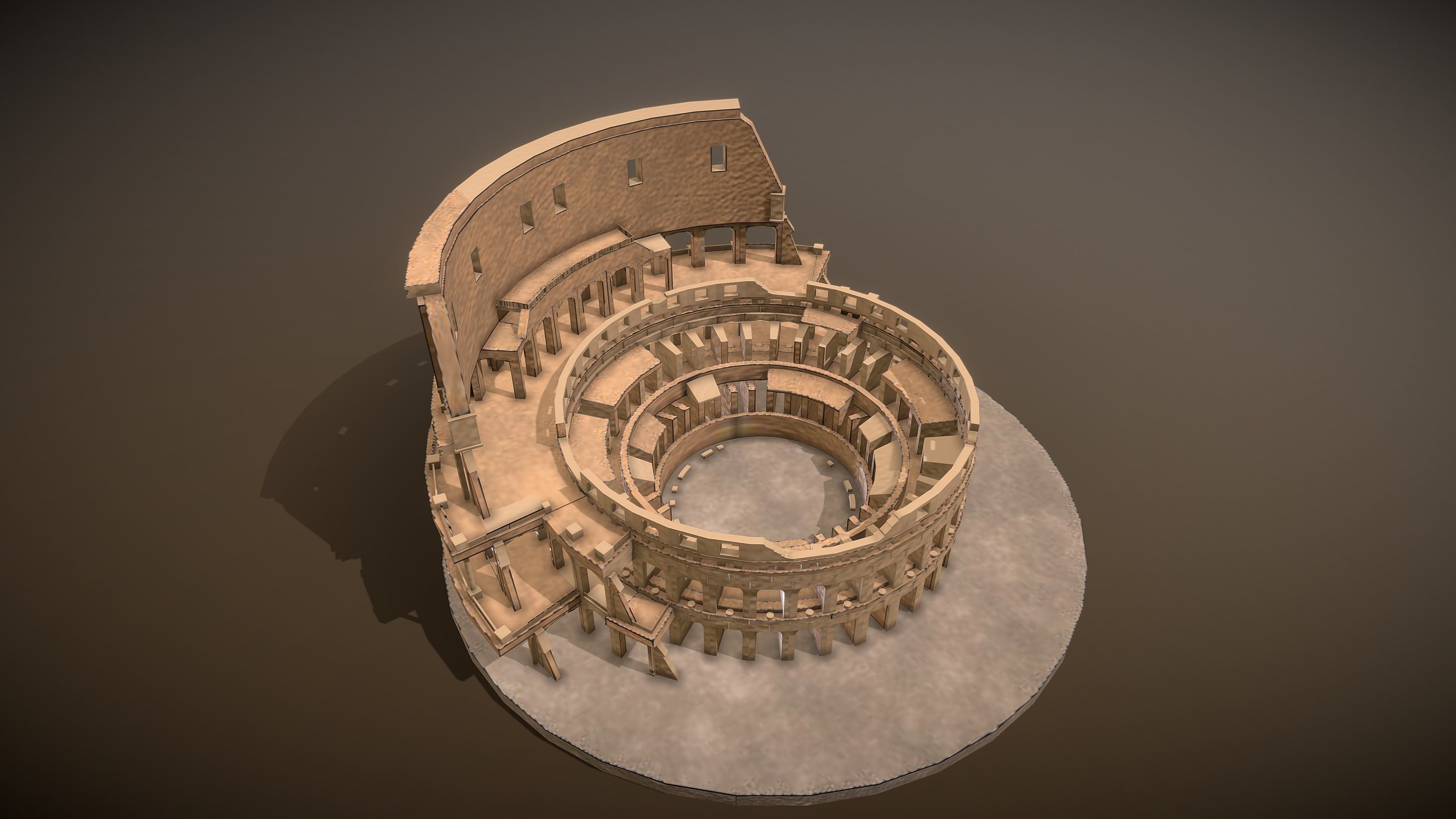 World Famous Buildings  Low-poly 3D model_4