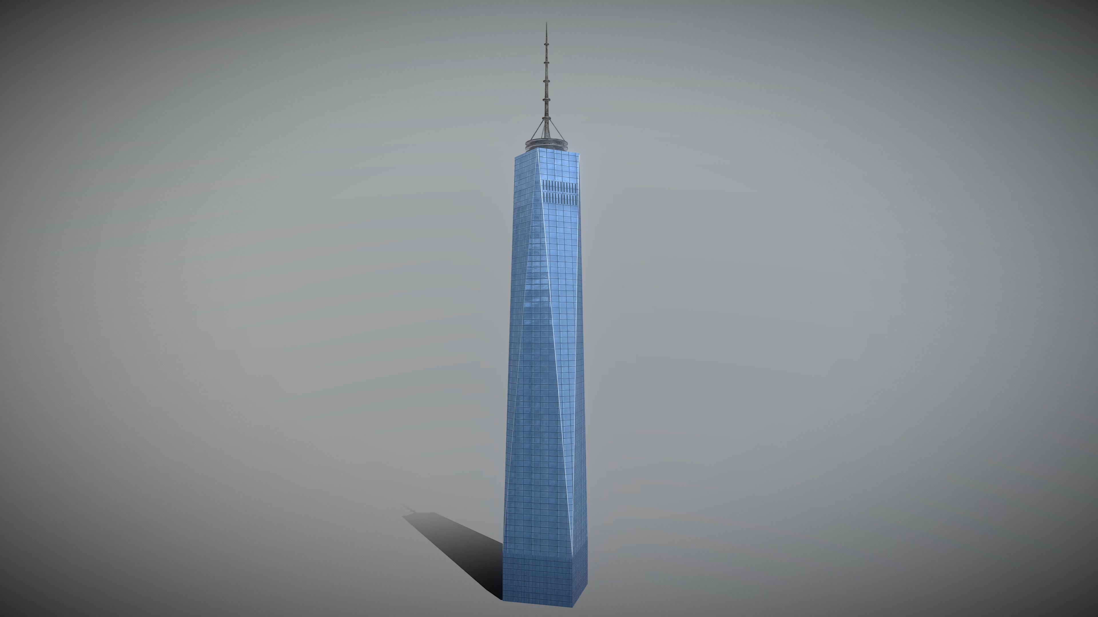 World Famous Buildings  Low-poly 3D model_13