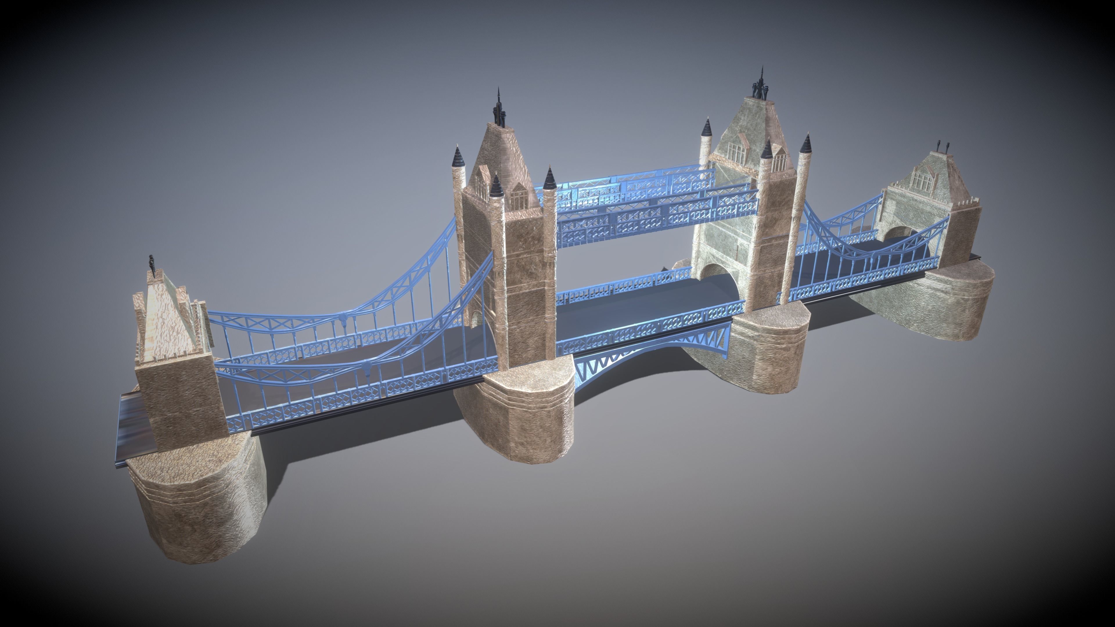 World Famous Buildings  Low-poly 3D model_21