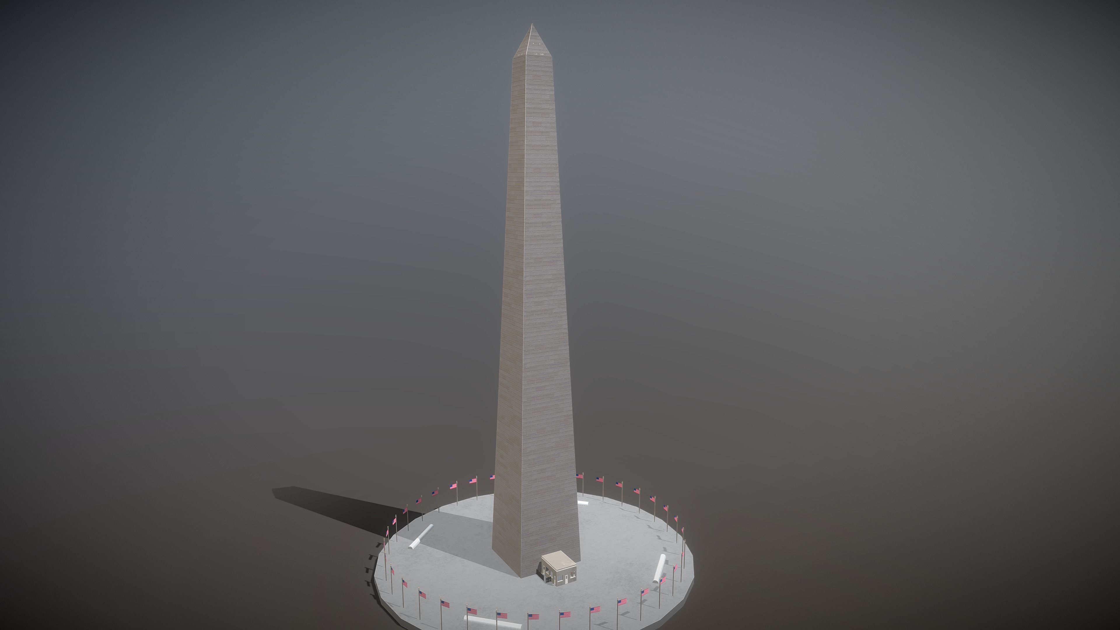 World Famous Buildings  Low-poly 3D model_19