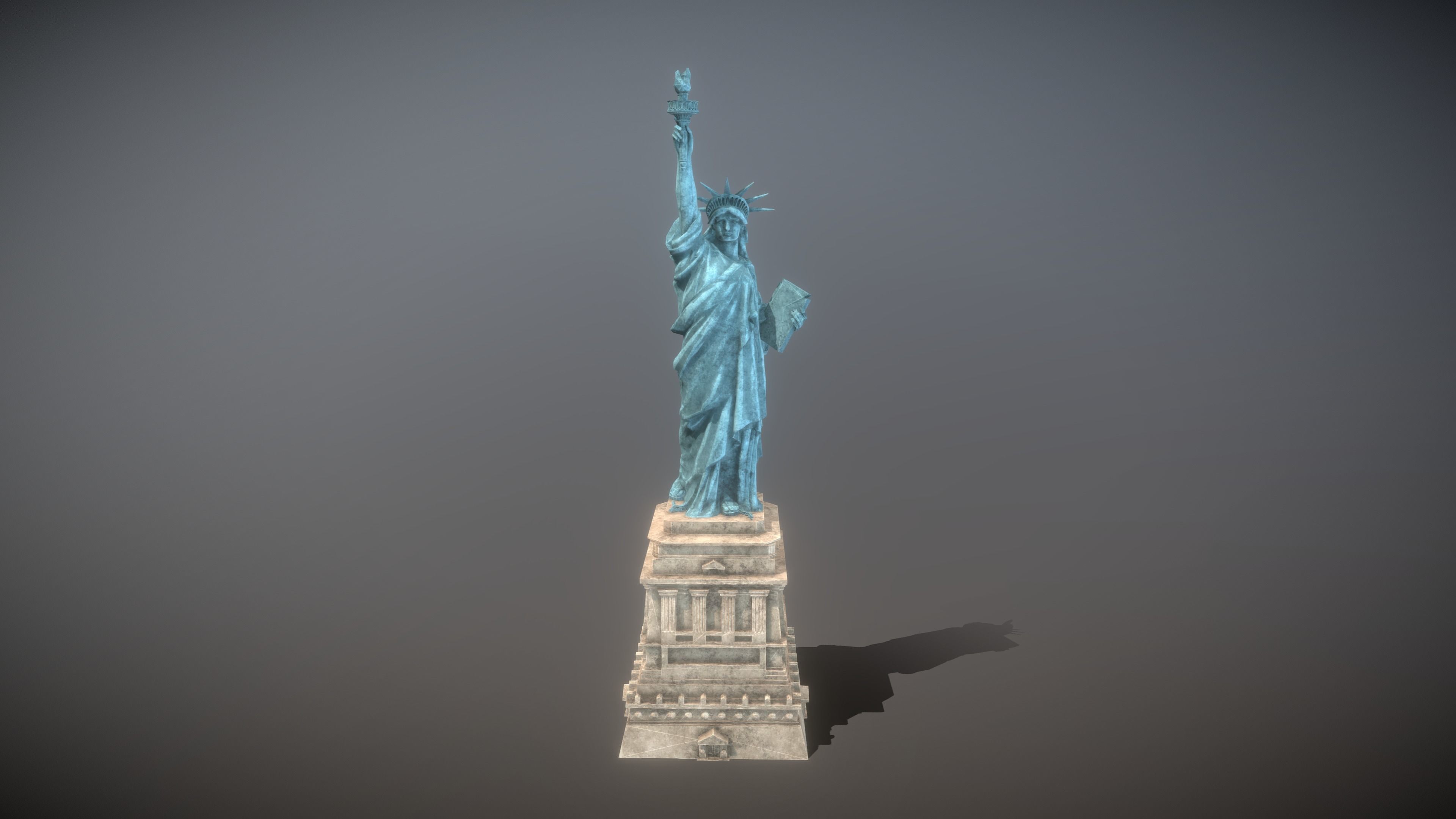 World Famous Buildings  Low-poly 3D model_6