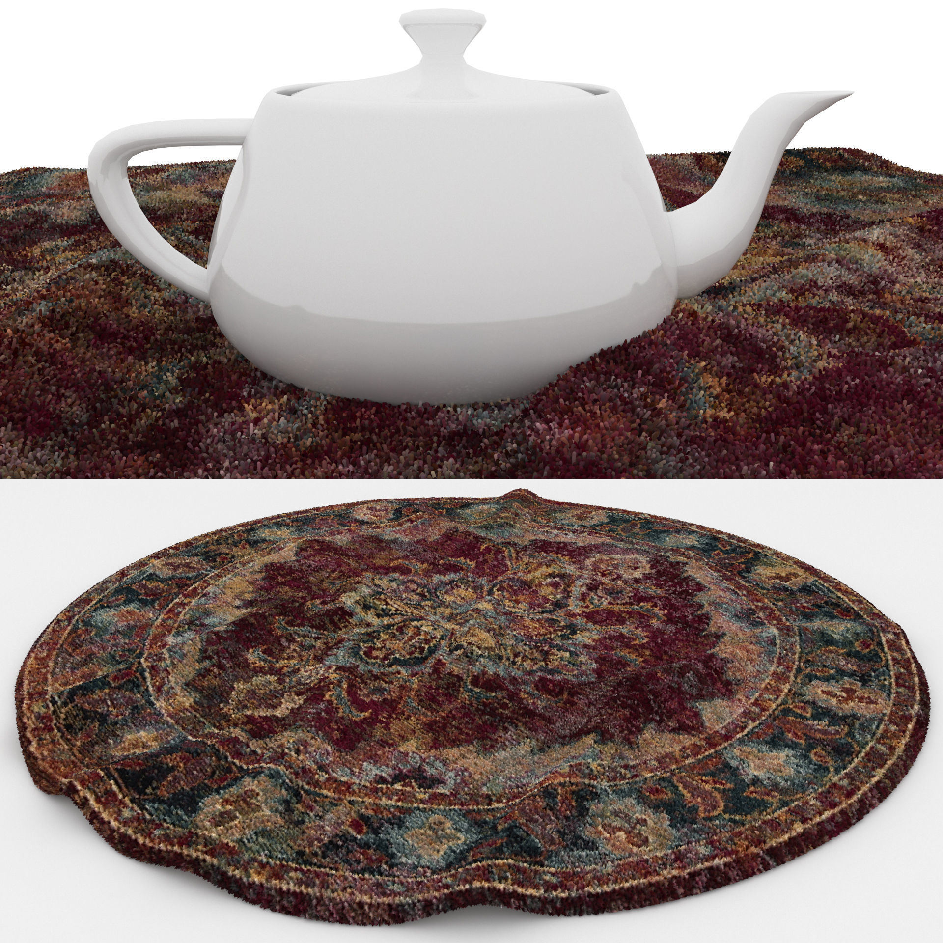 Rugs No 695 Low-poly 3D model_1