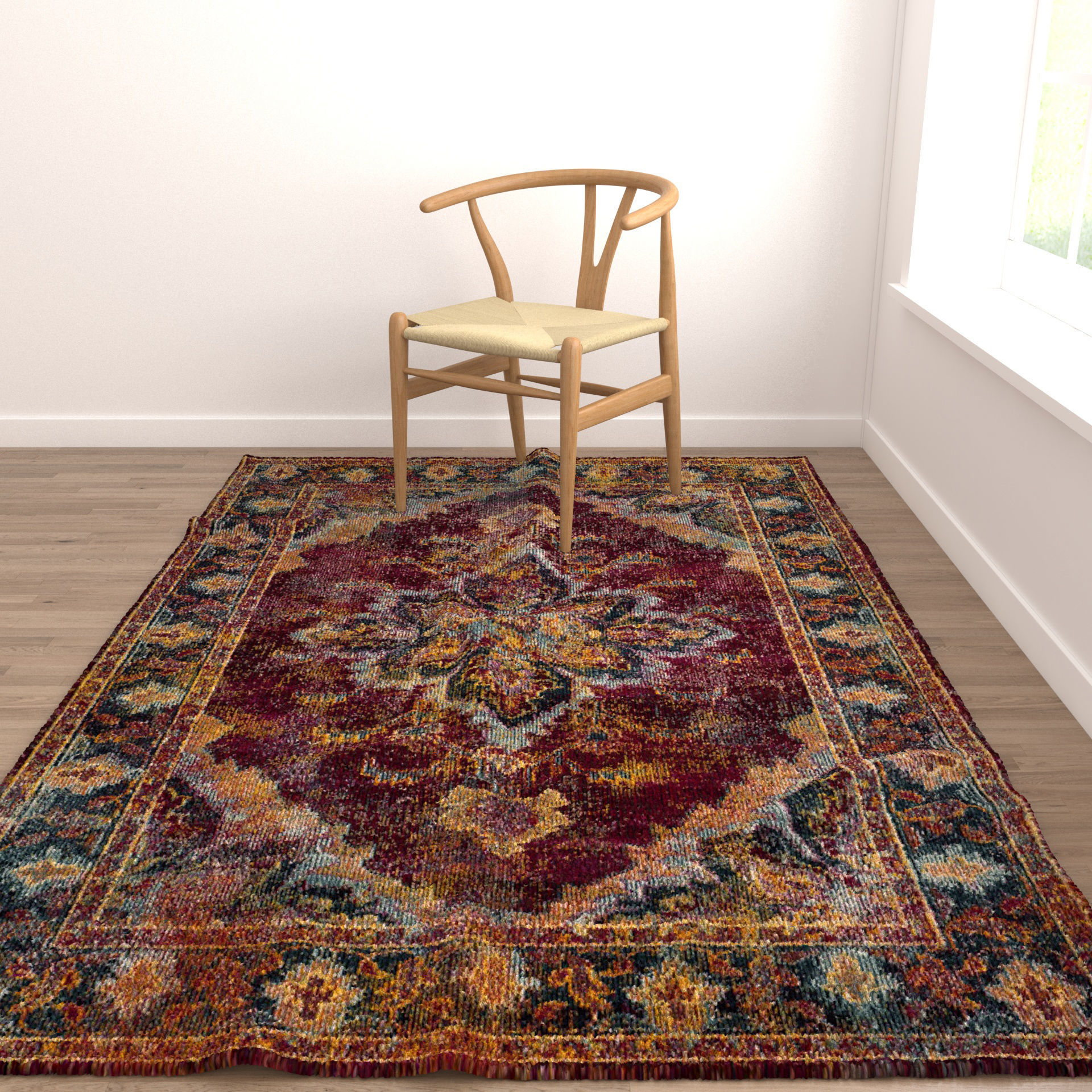 Rugs No 695 Low-poly 3D model_4