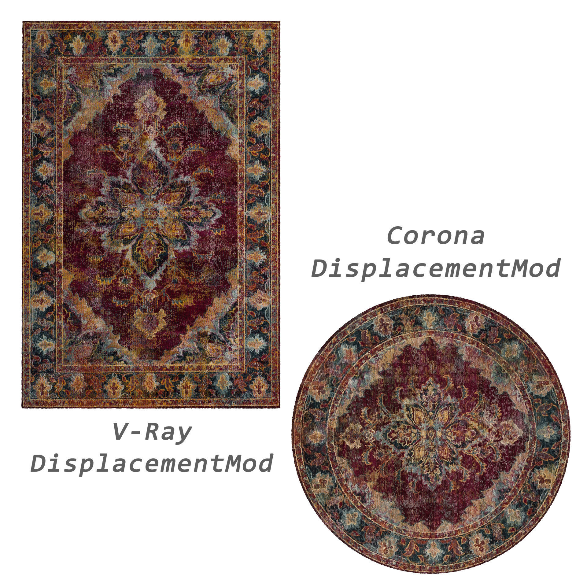 Rugs No 695 Low-poly 3D model_2