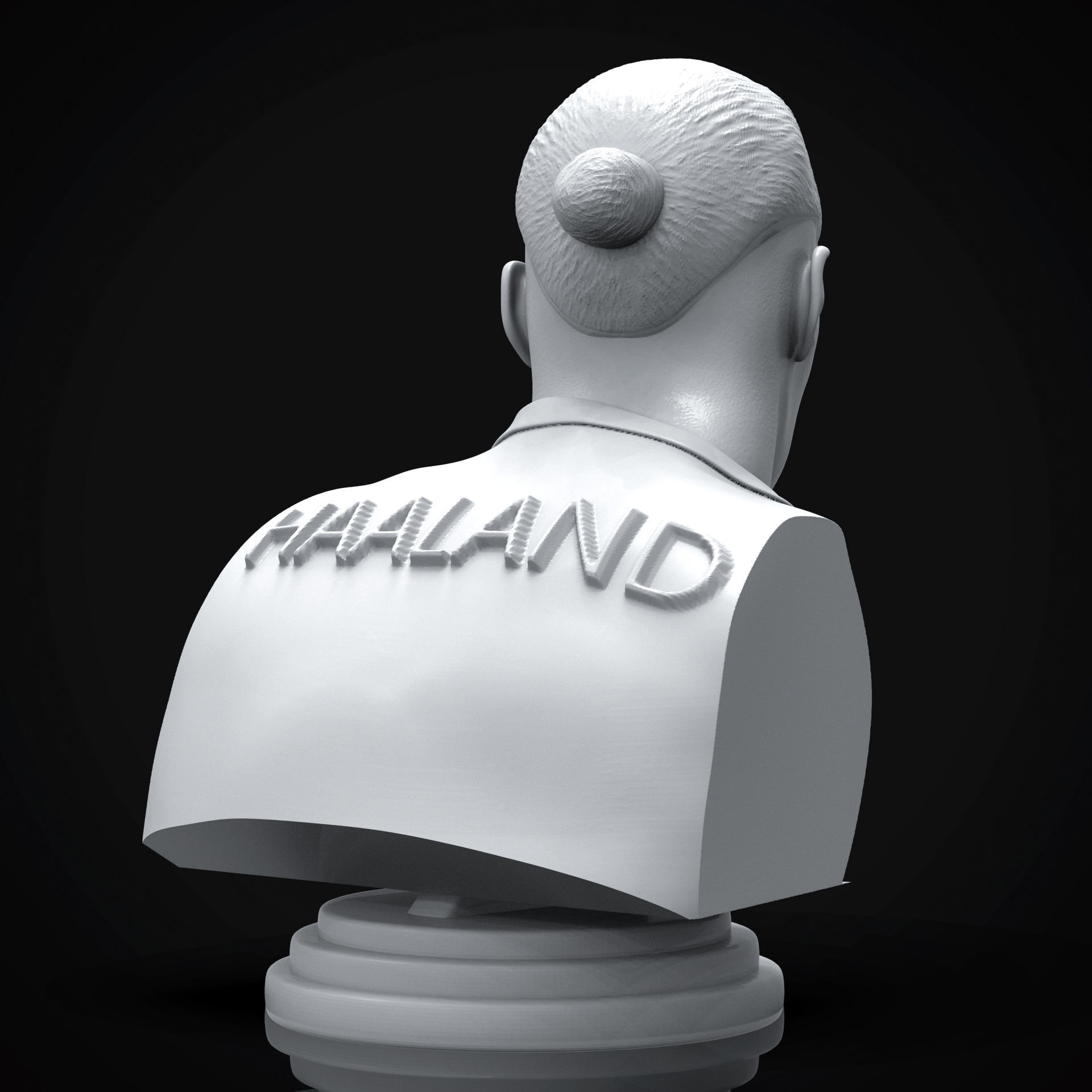 Erling Haaland 3D Printable Bust 3D print model_8