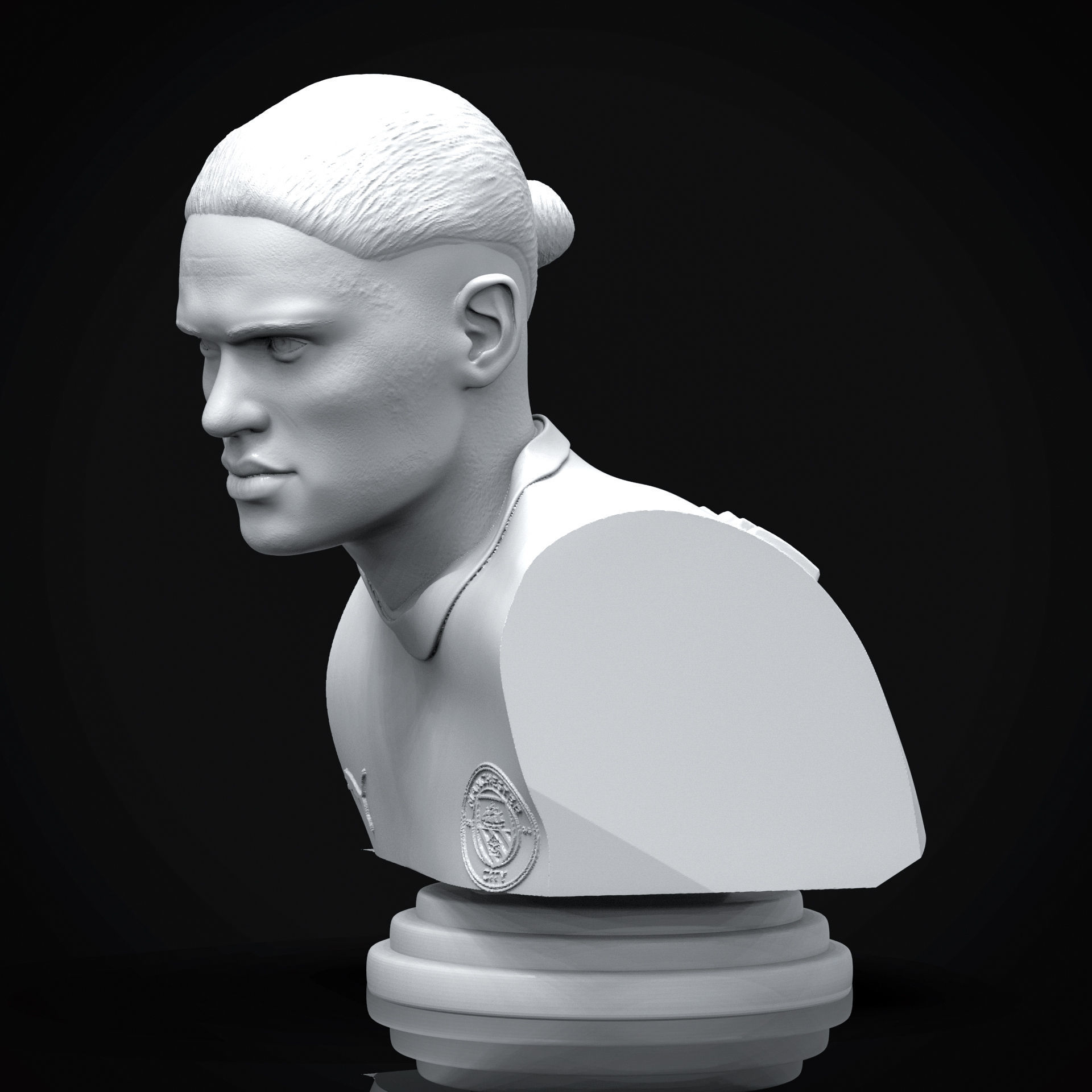 Erling Haaland 3D Printable Bust 3D print model_6