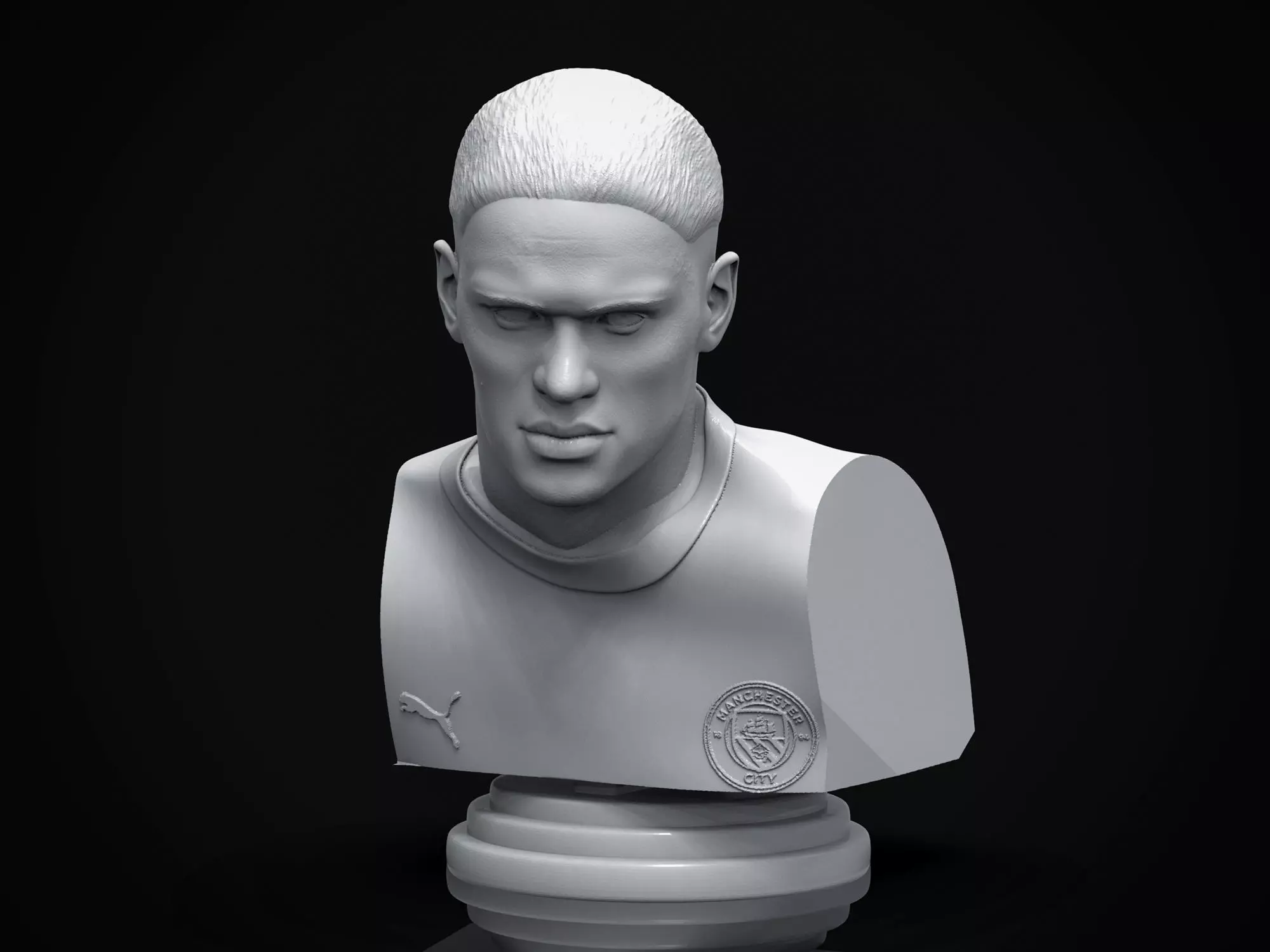 Erling Haaland 3D Printable Bust 3D print model_0