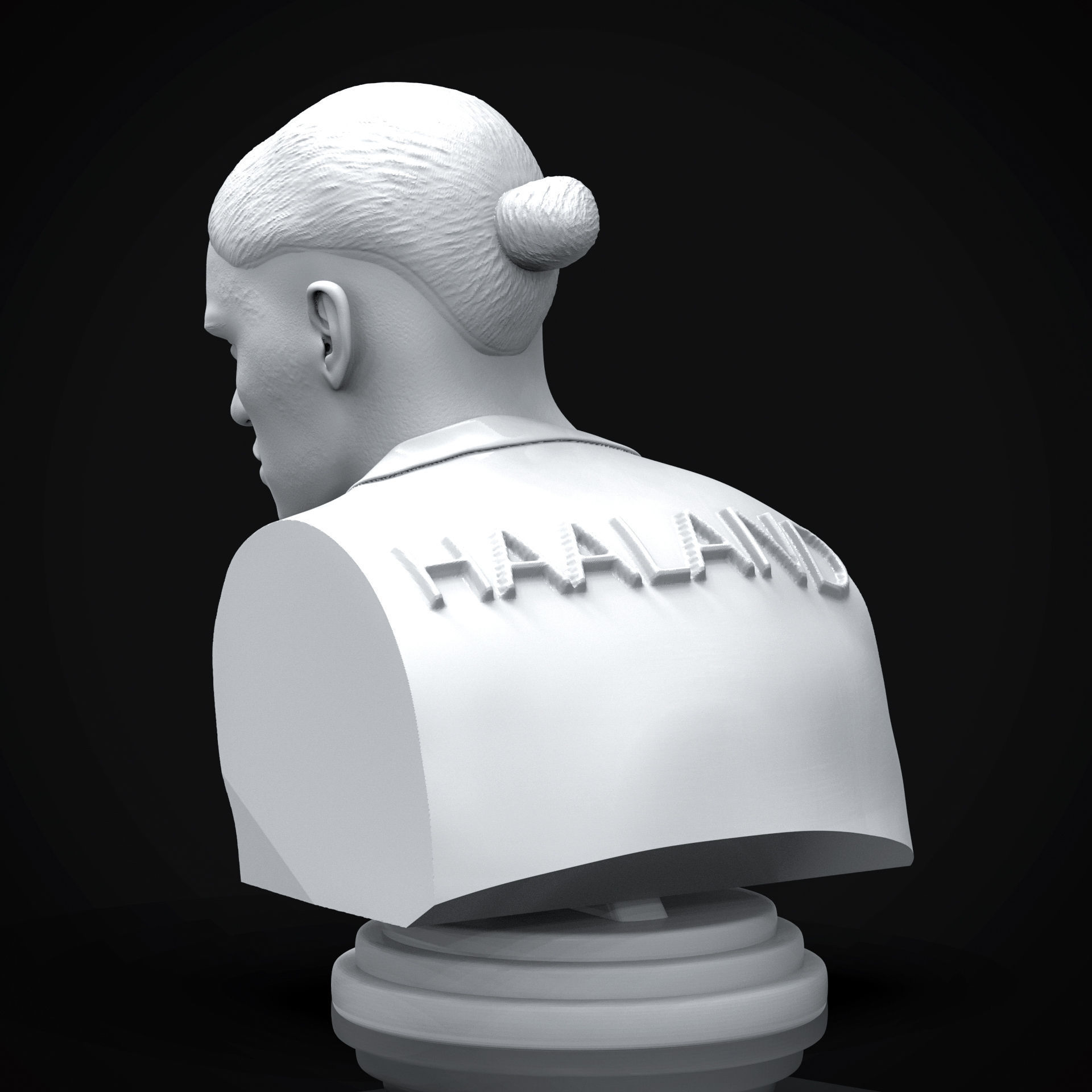 Erling Haaland 3D Printable Bust 3D print model_7