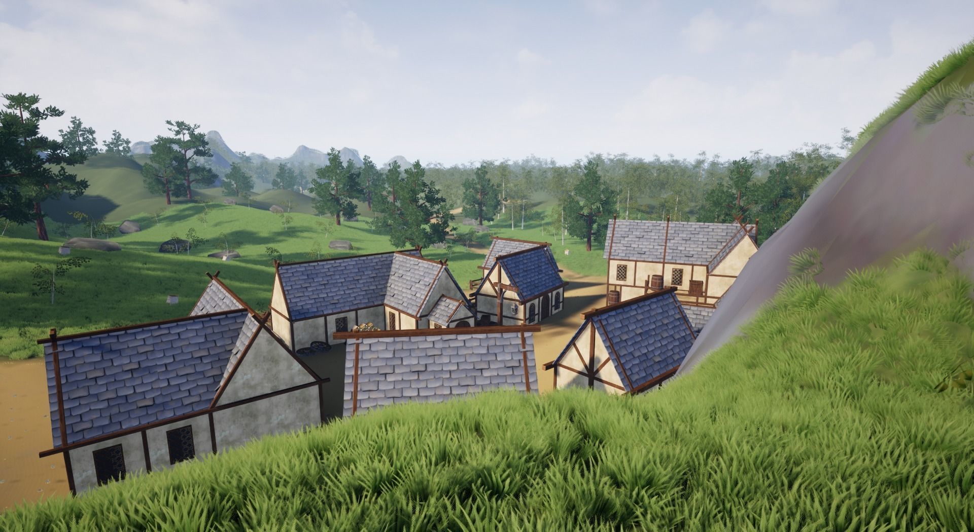 Open World Starter Environment Low-poly 3D model_14