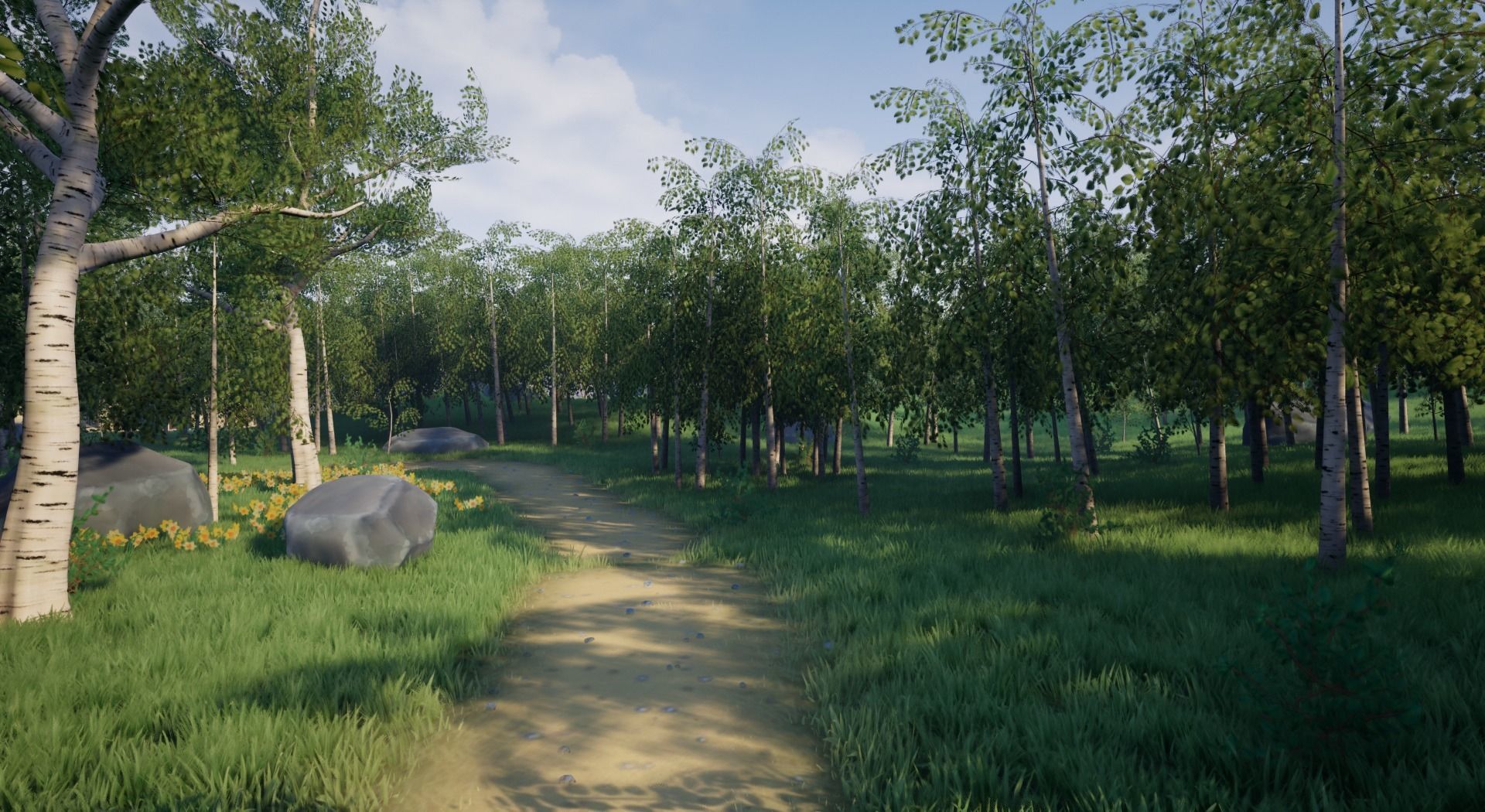 Open World Starter Environment Low-poly 3D model_11