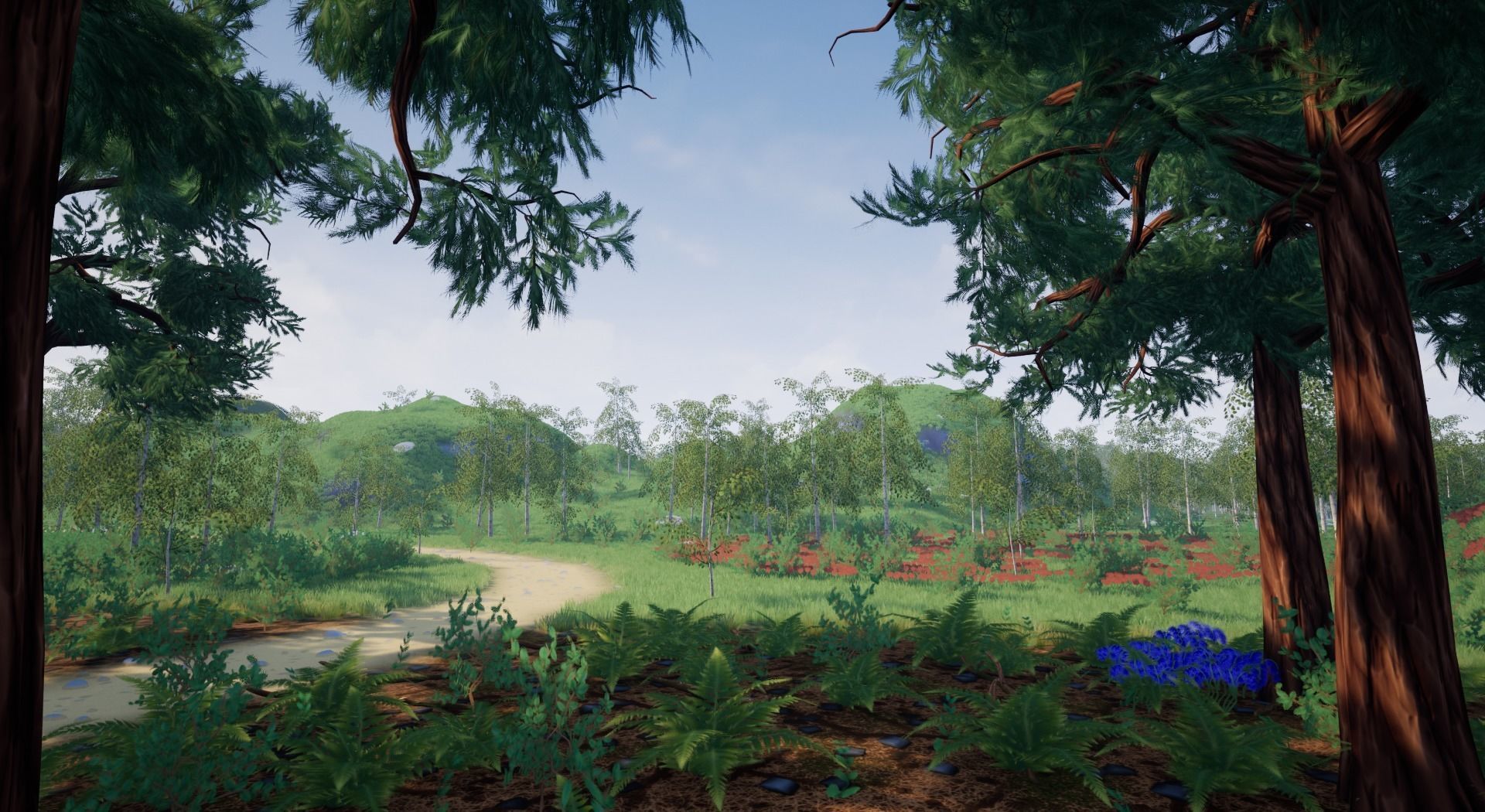 Open World Starter Environment Low-poly 3D model_18