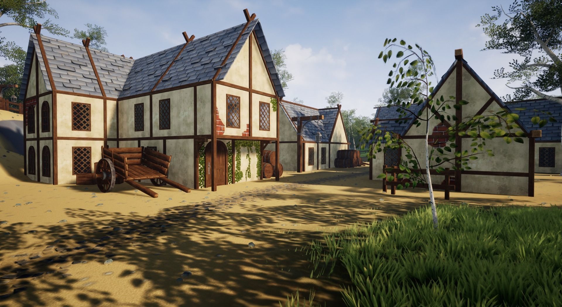 Open World Starter Environment Low-poly 3D model_2