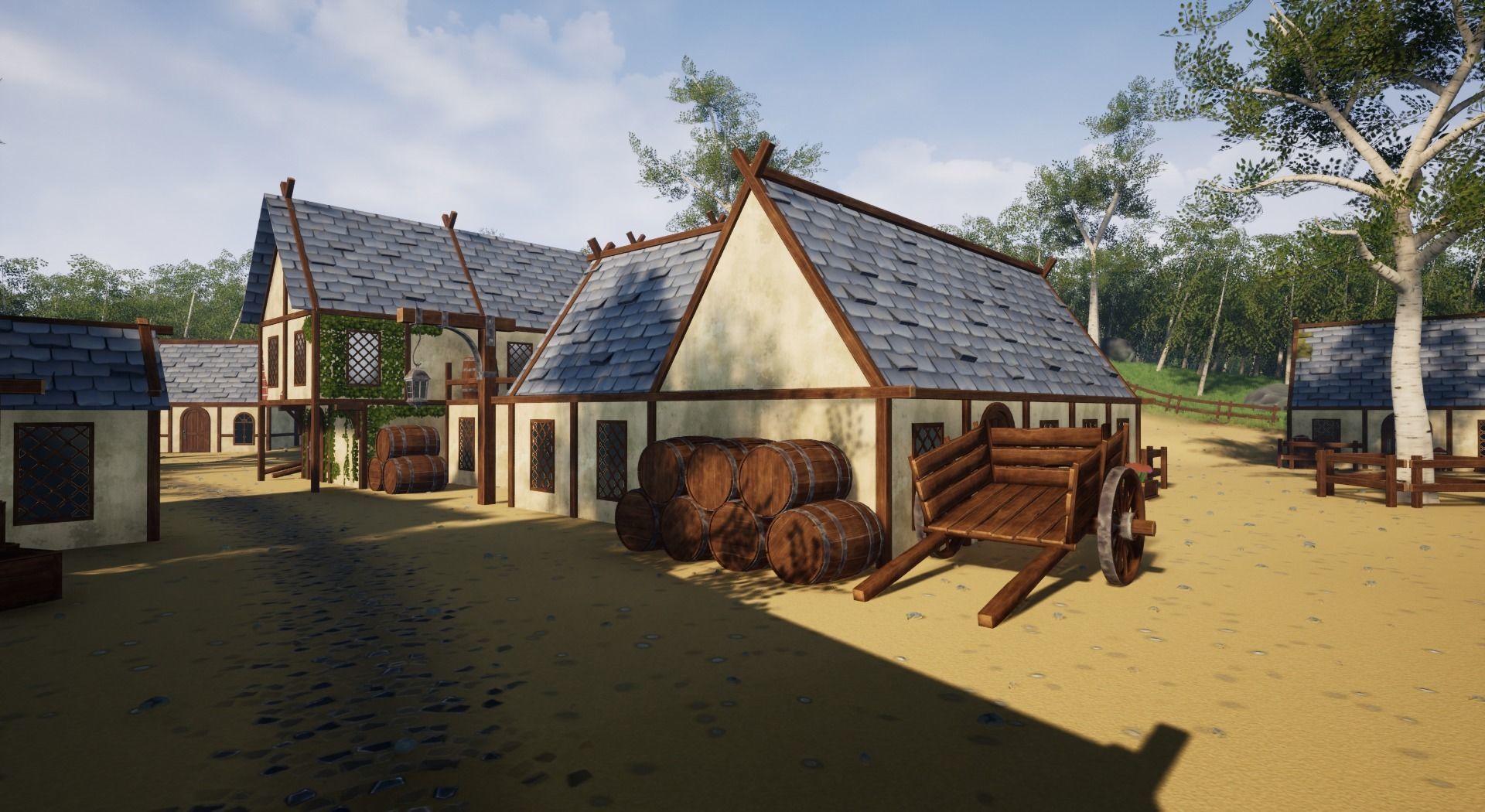 Open World Starter Environment Low-poly 3D model_4