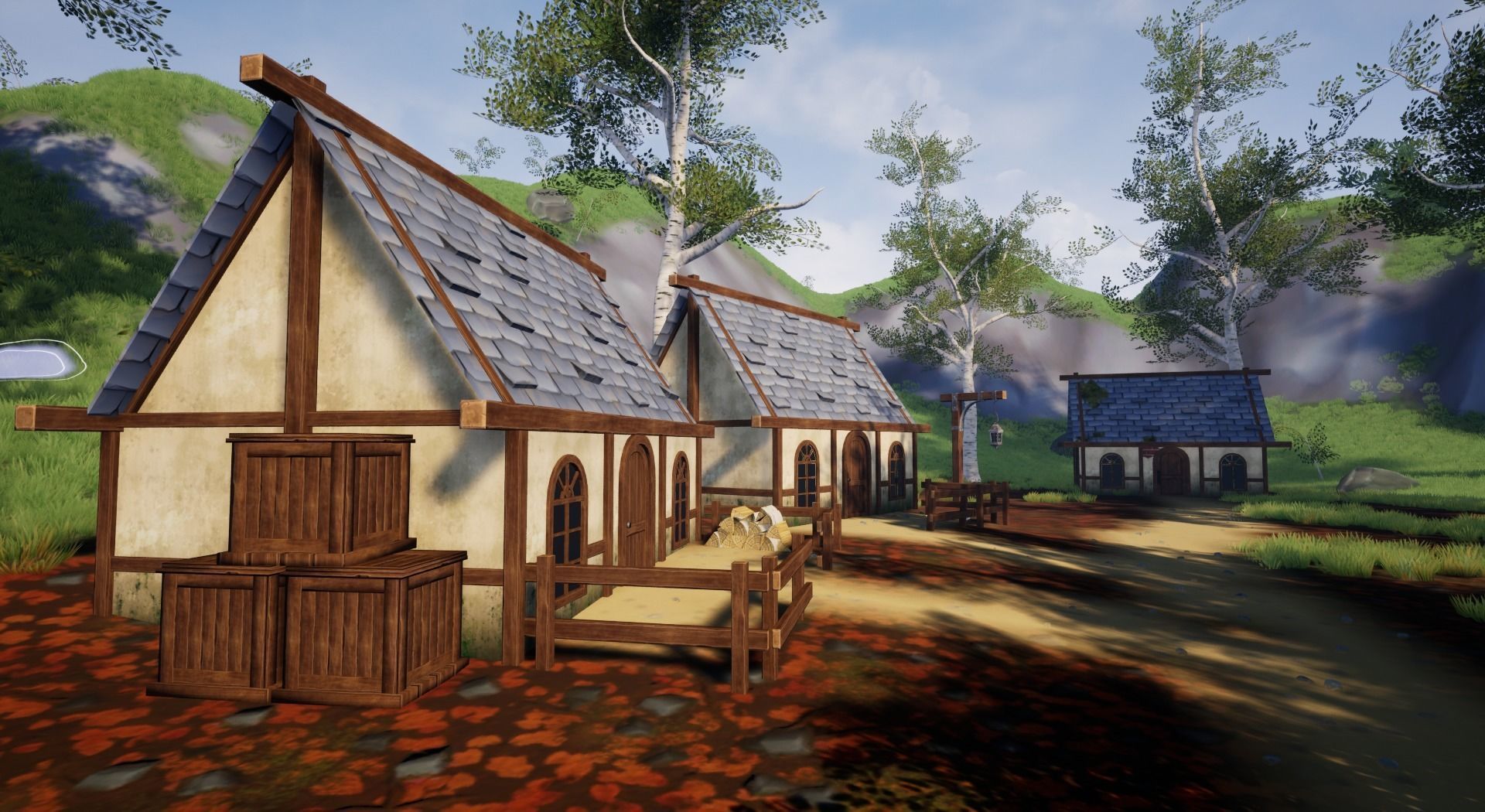 Open World Starter Environment Low-poly 3D model_16